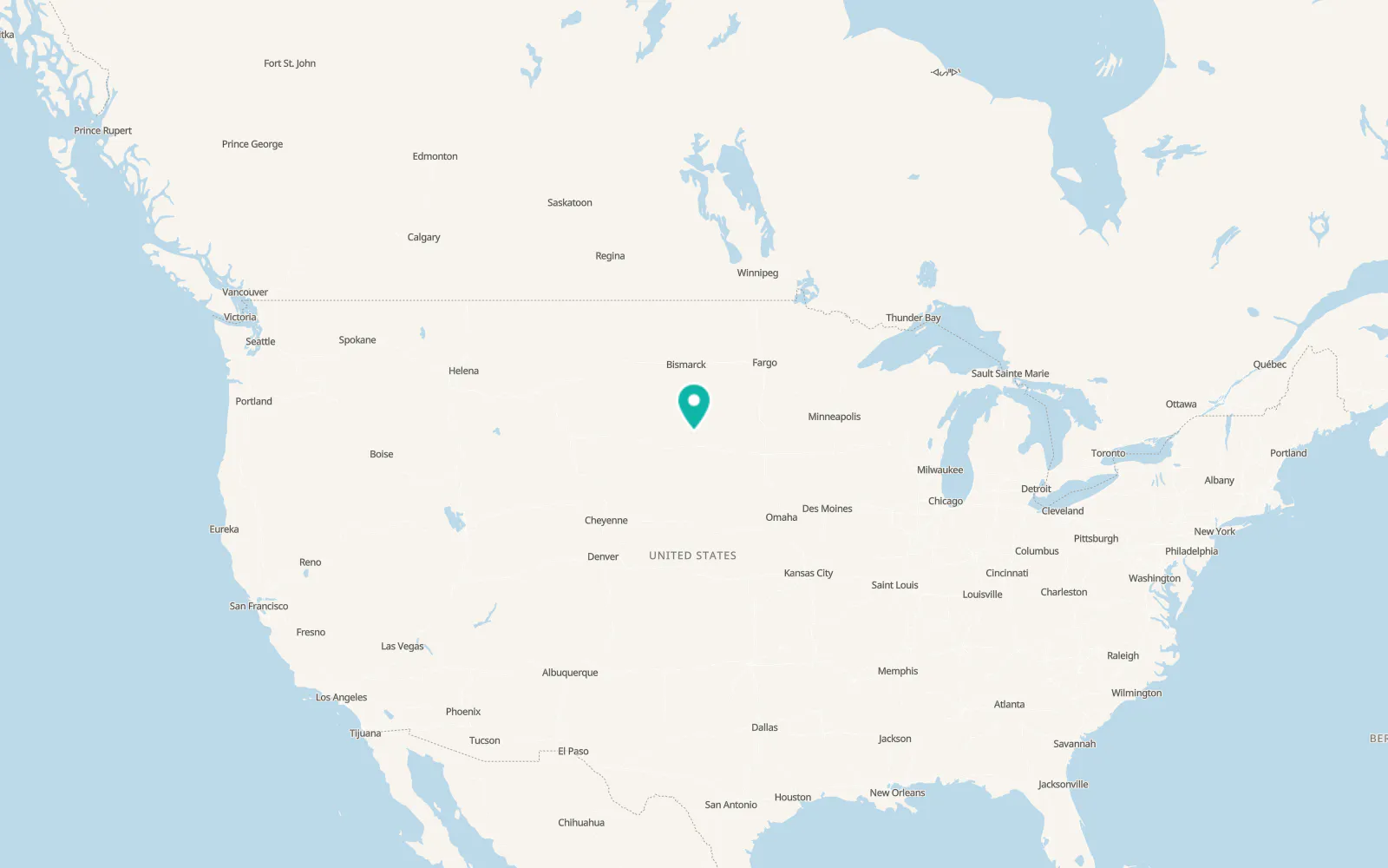 Map of Fort Pierre