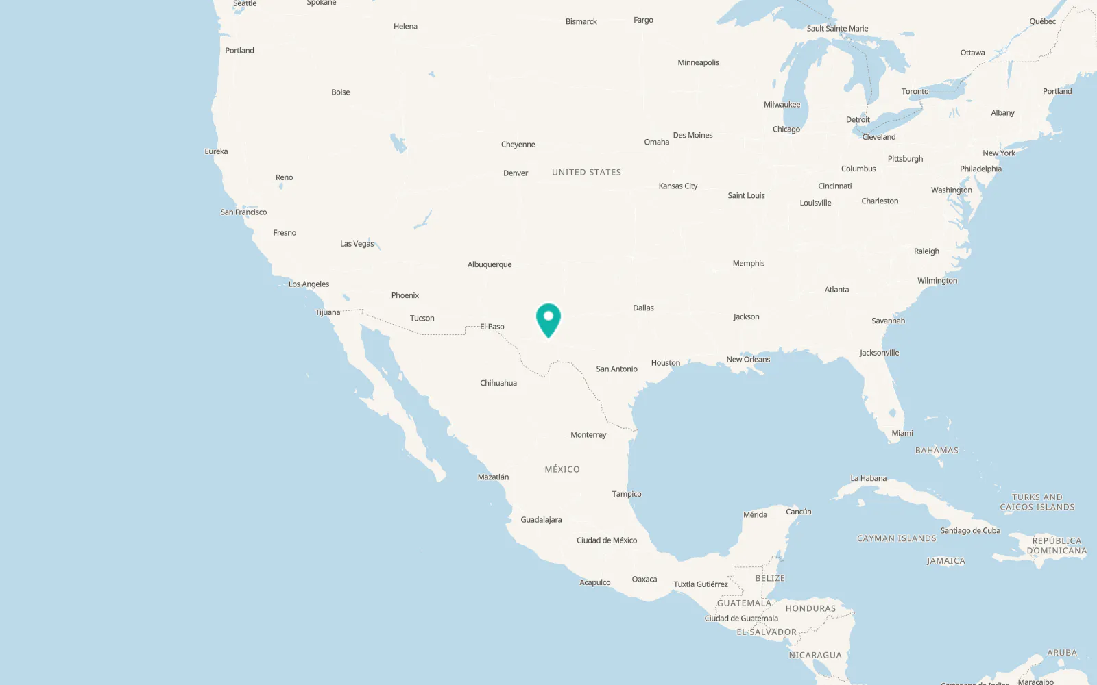 Map of Fort Stockton