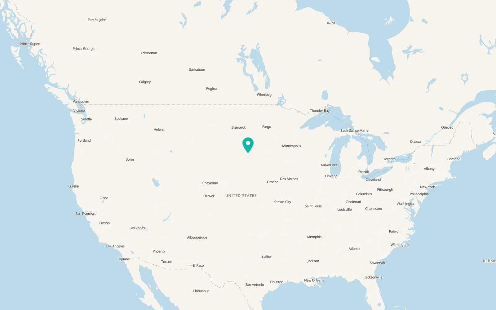 Map of Fort Thompson