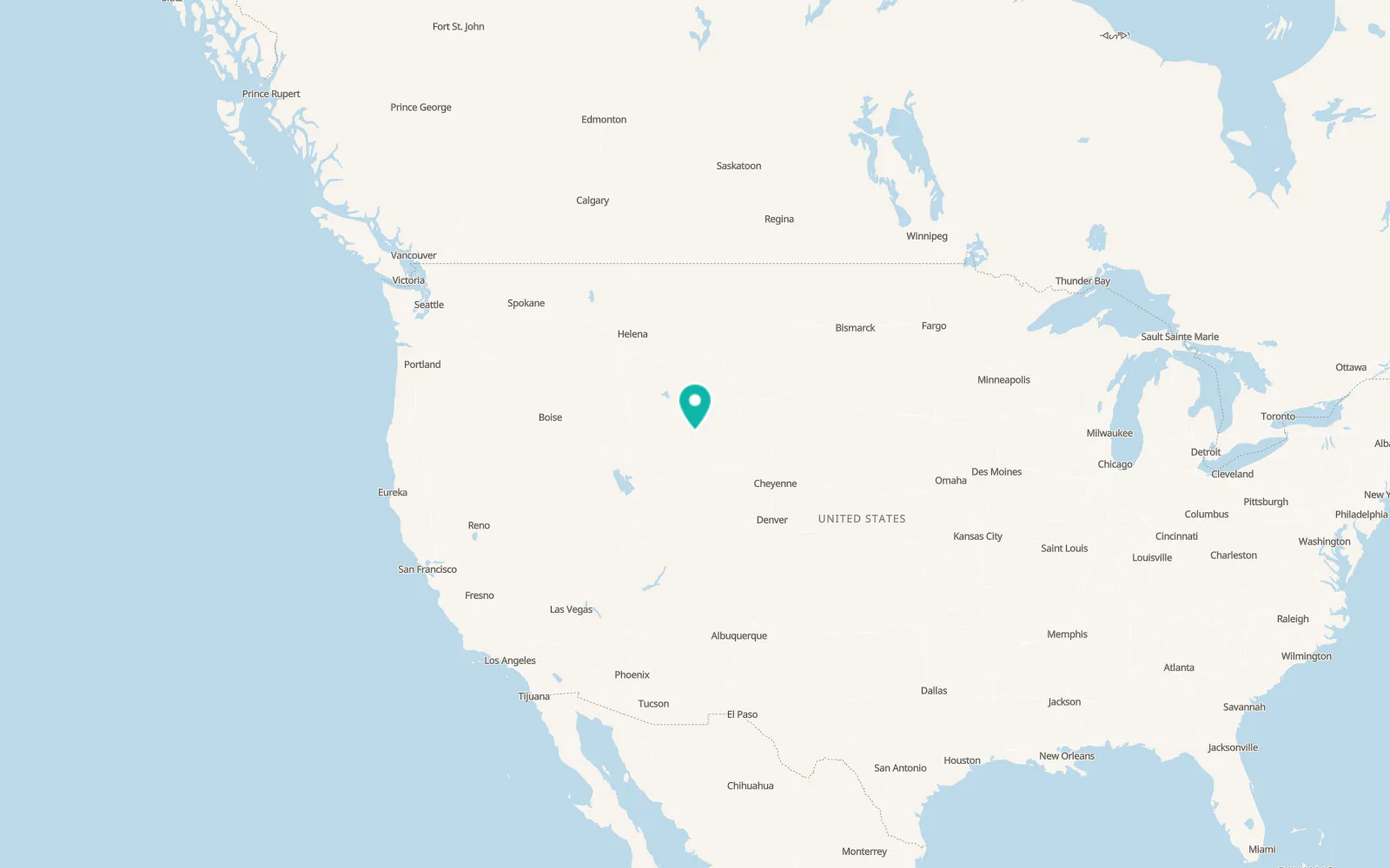 Map of Fort Washakie