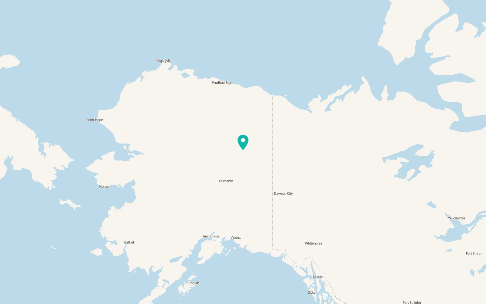 Map of Fort Yukon