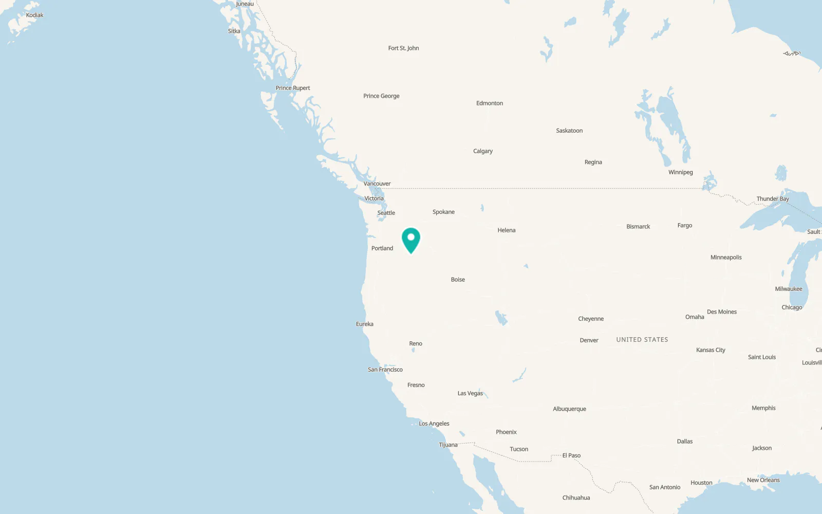 Map of Fossil