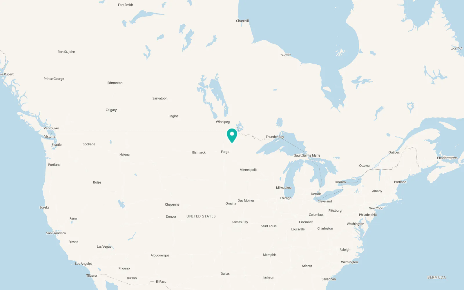 Map of Fosston