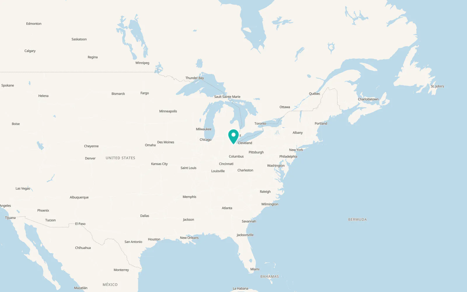 Map of Fostoria
