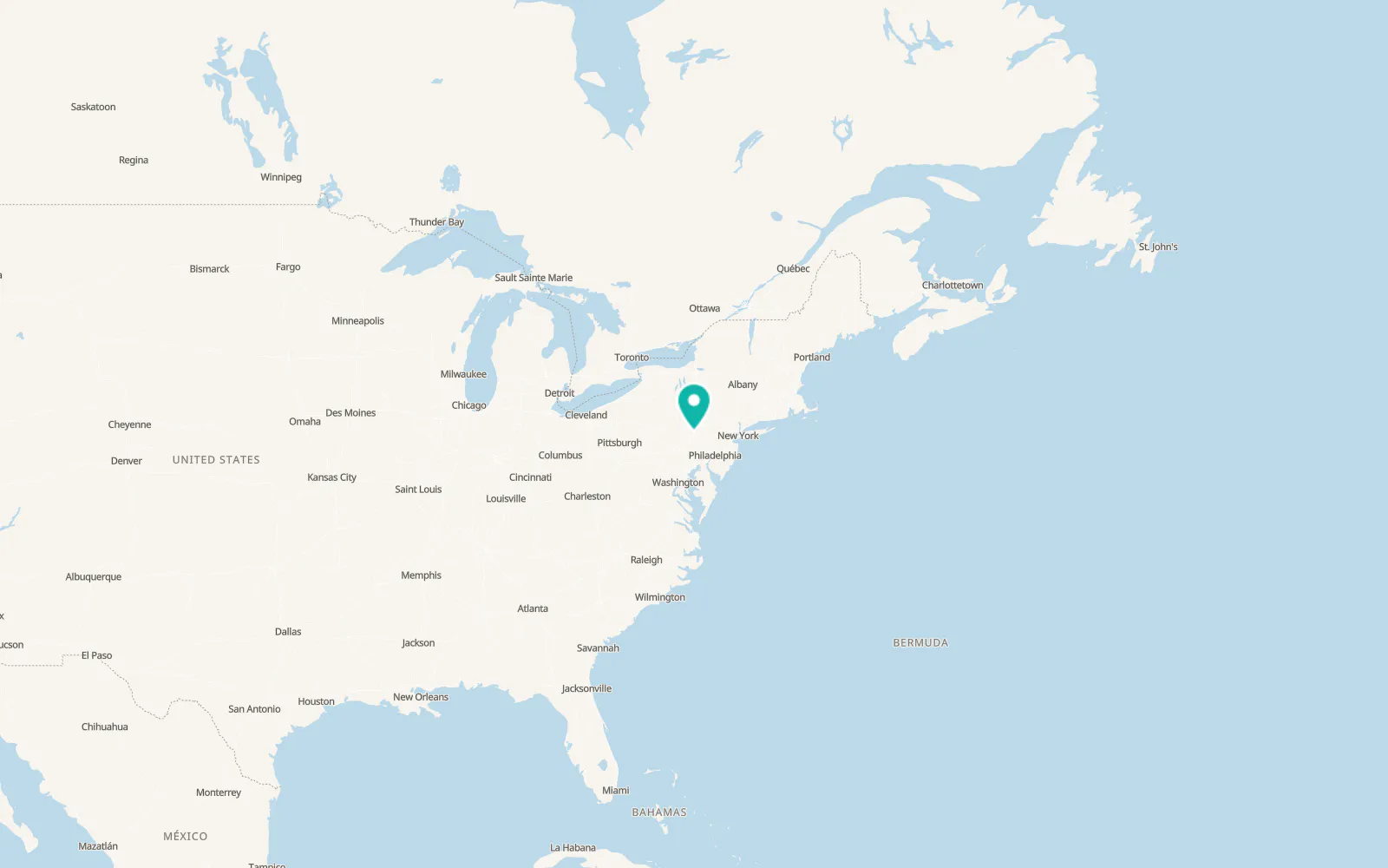 Map of Frackville