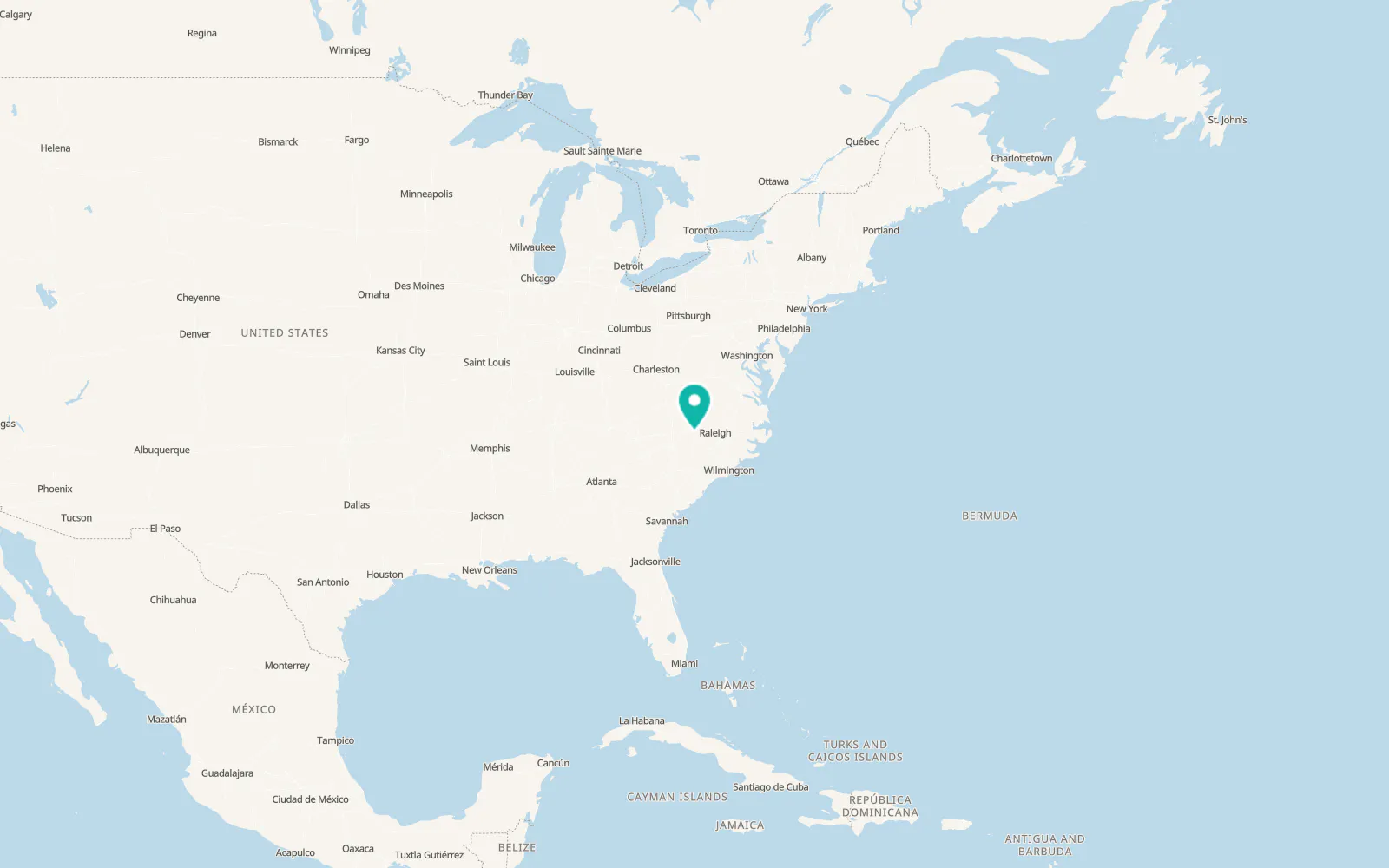 Map of Franklinville