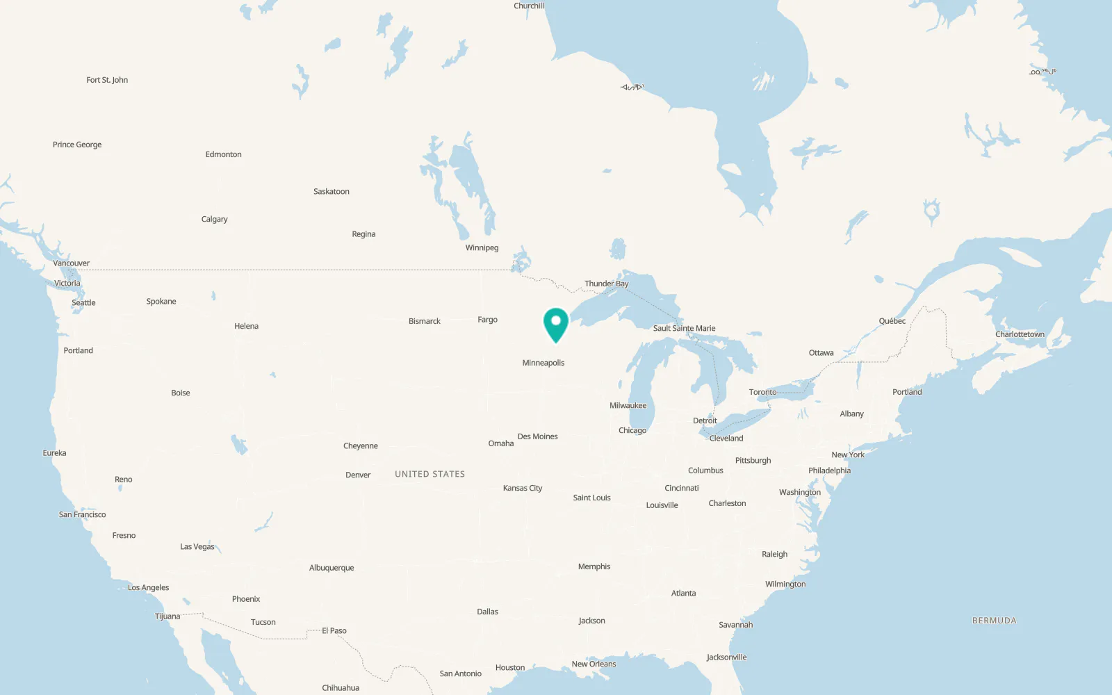 Map of Frederic
