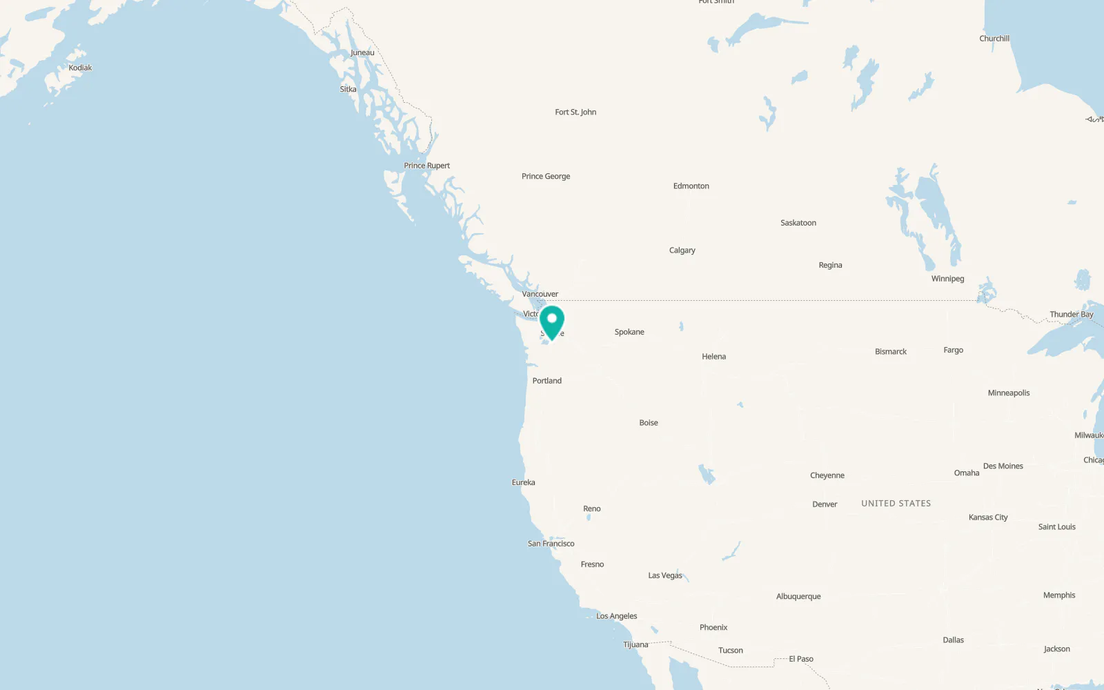 Map of Frederickson