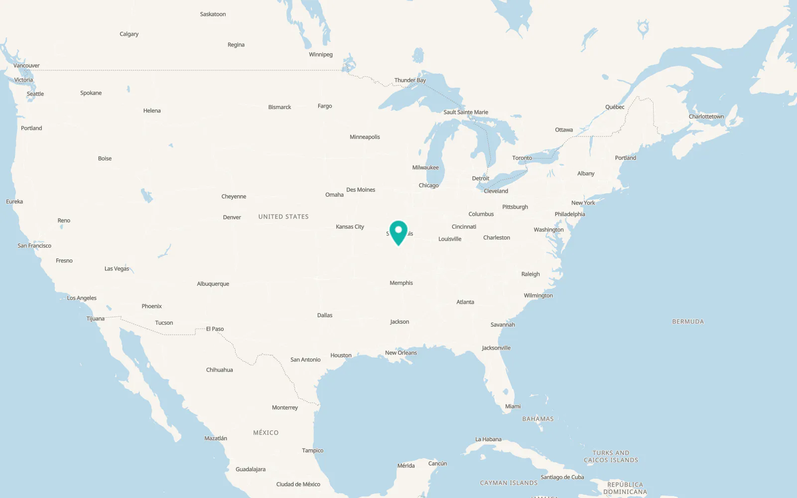 Map of Fredericktown