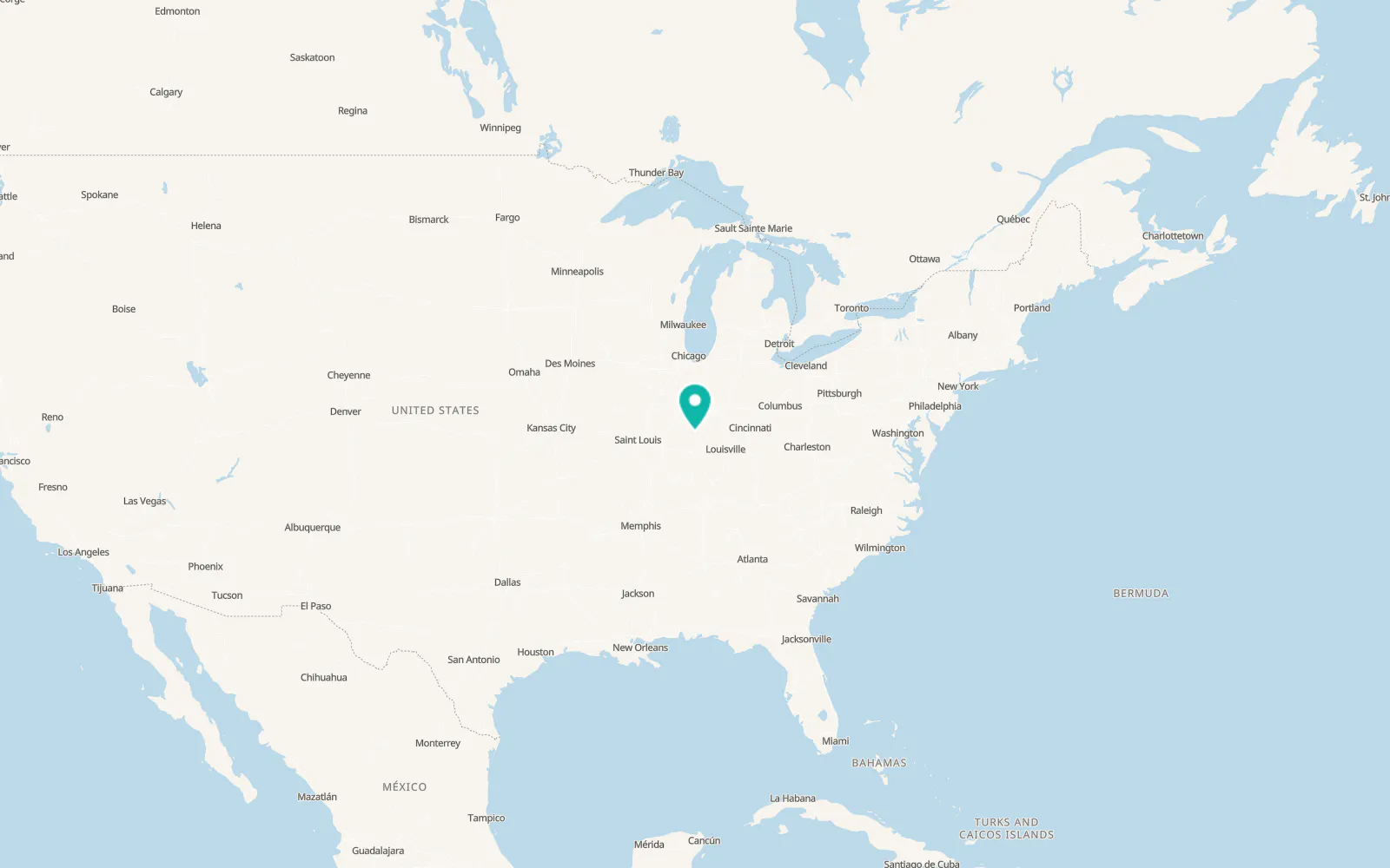 Map of Freelandville