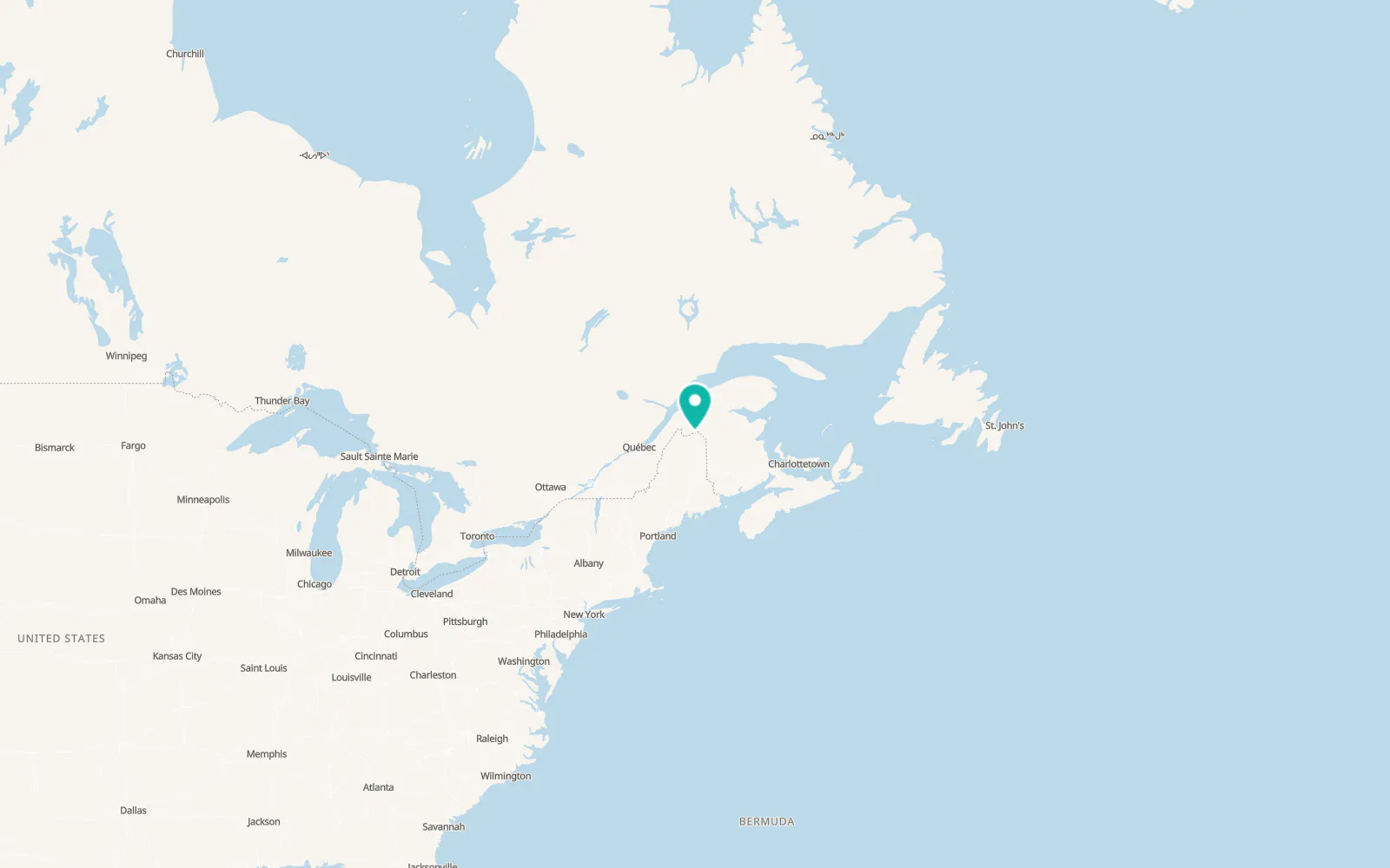 Map of Frenchville