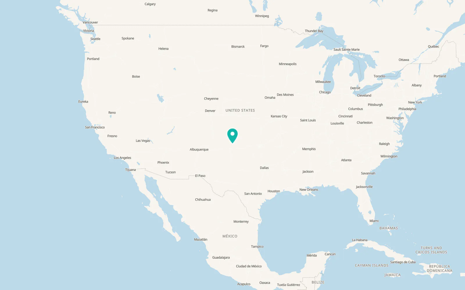 Map of Fritch
