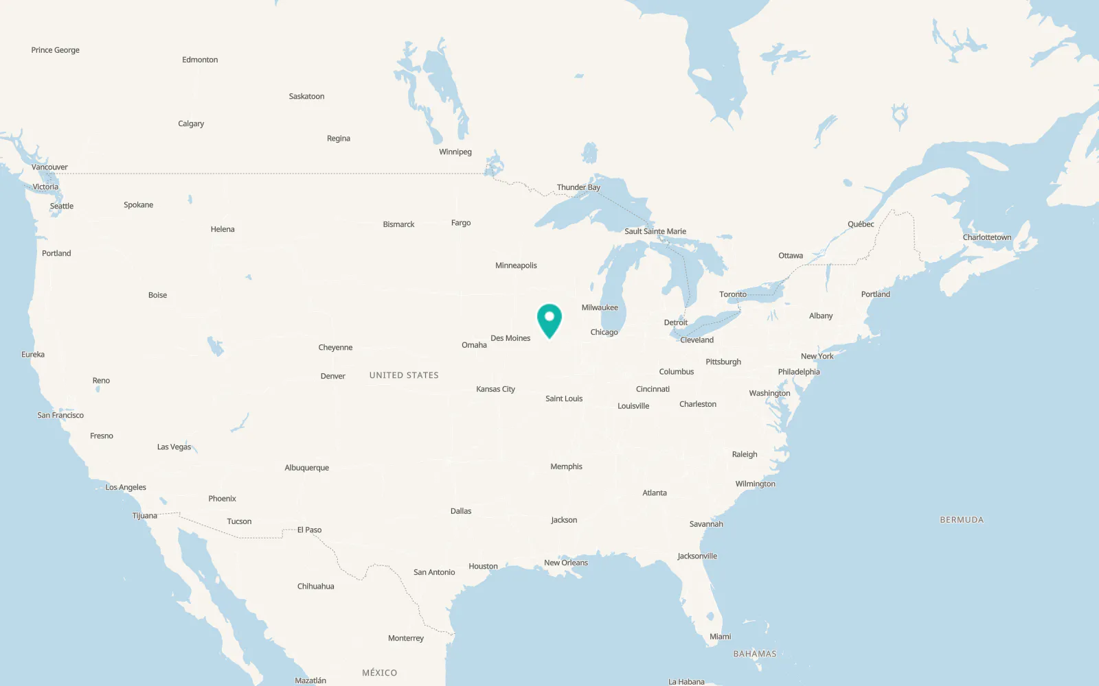 Map of Fruitland