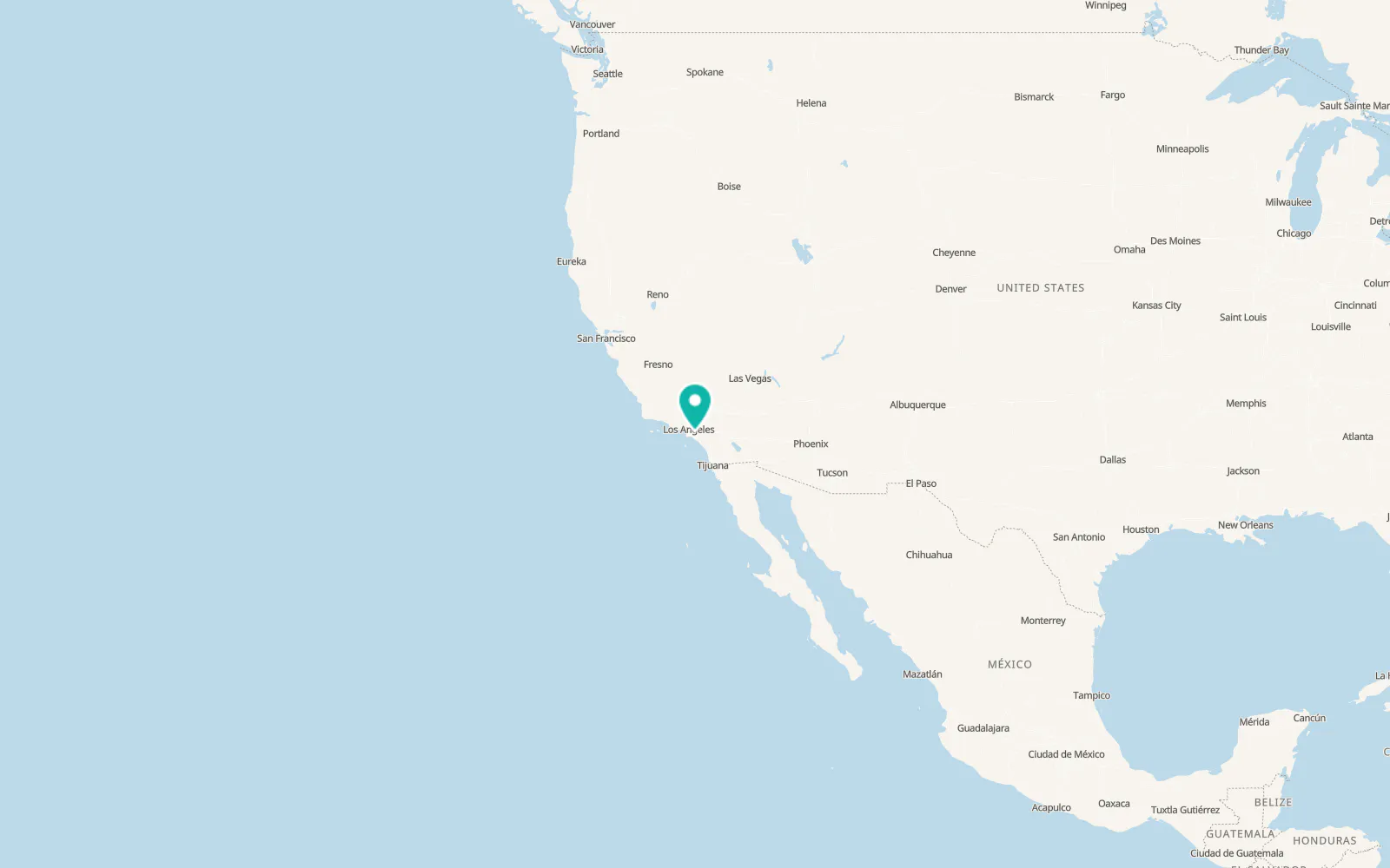 Map of Fullerton