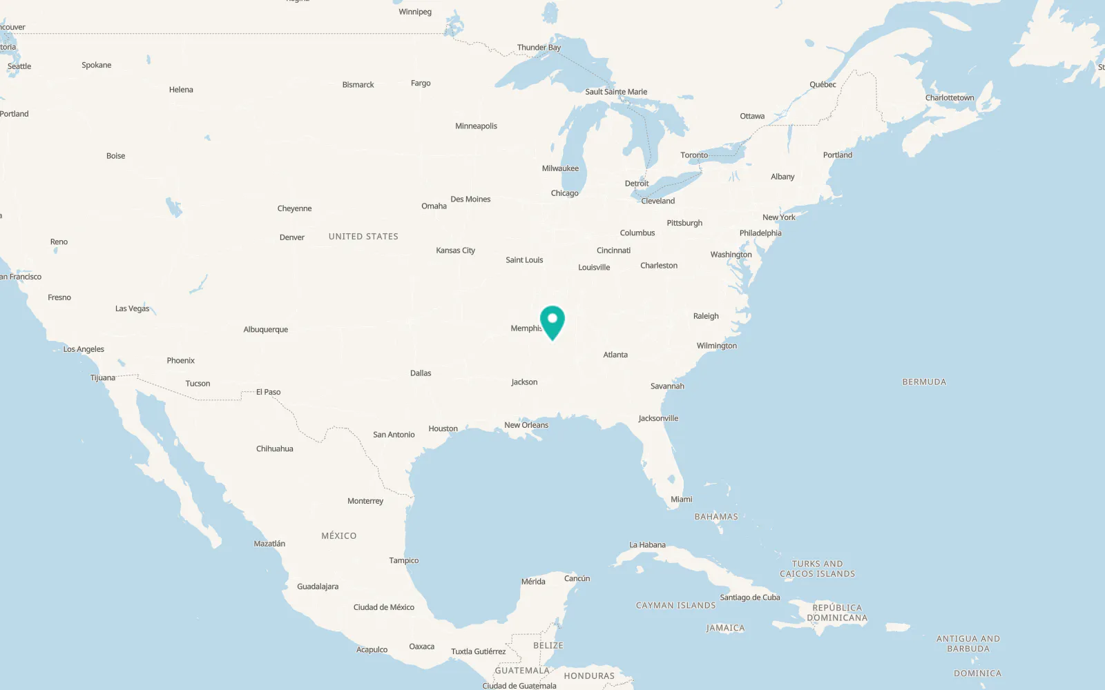 Map of Fulton