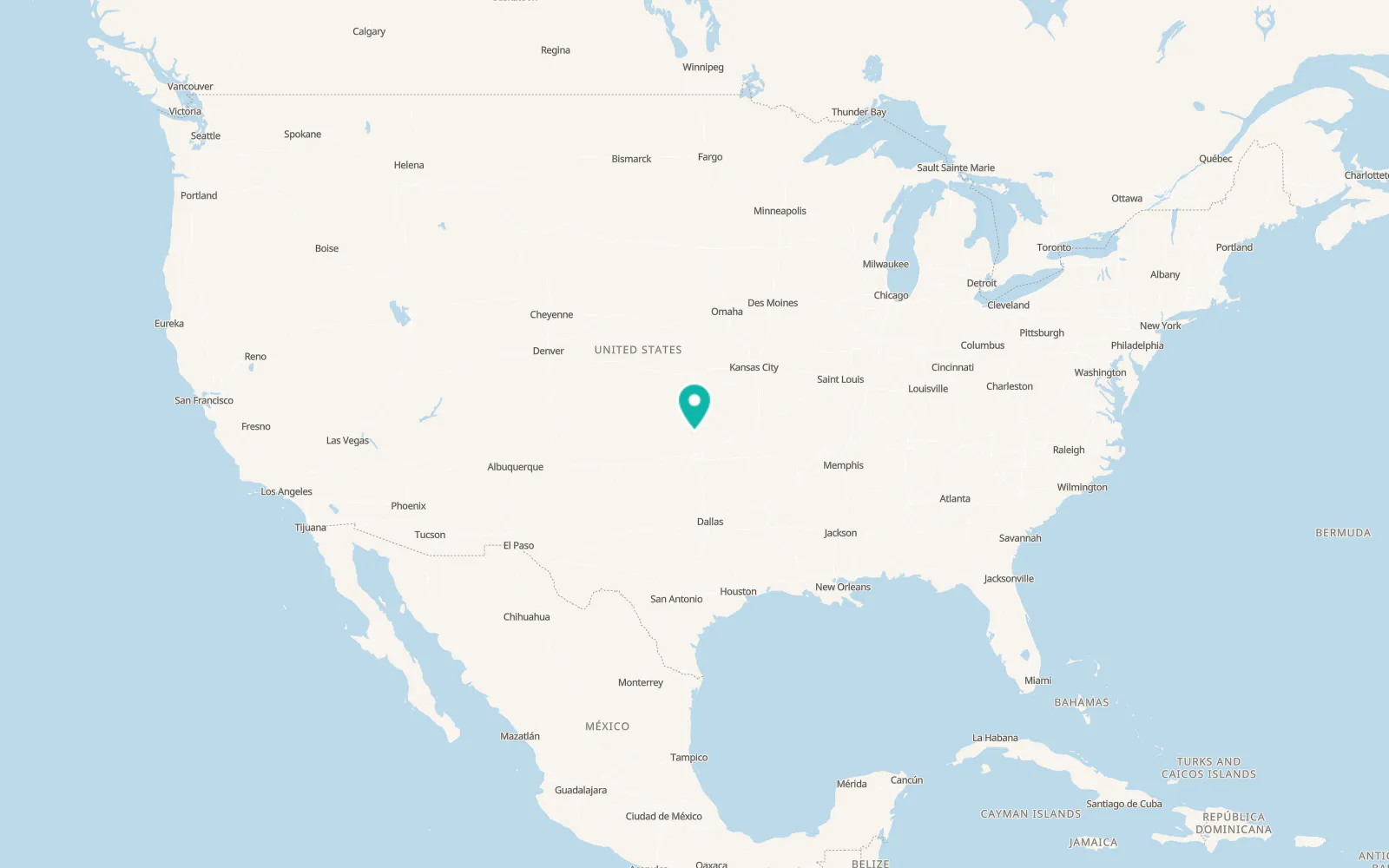 Map of Garber