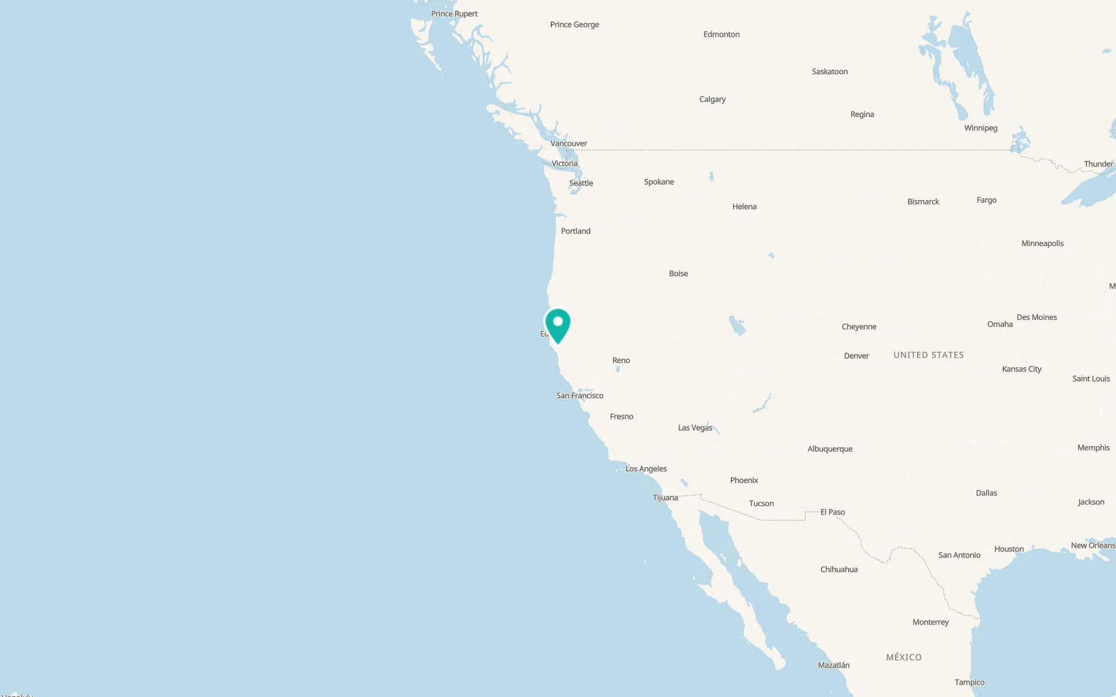 Map of Garberville