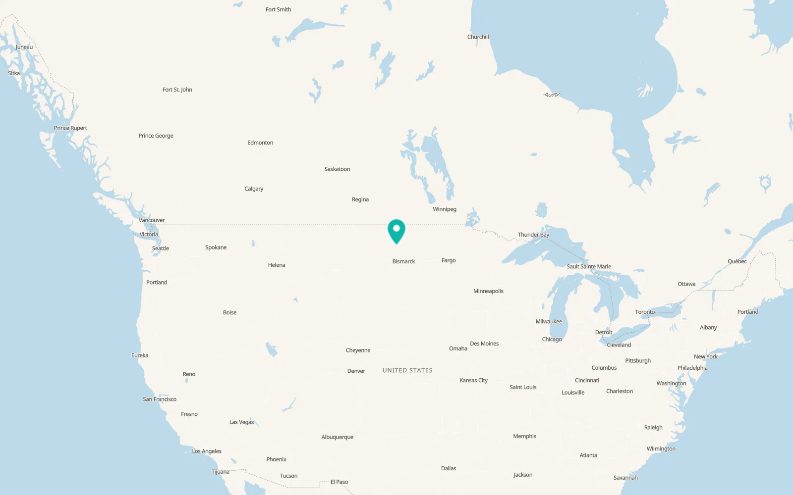 Map of Garrison