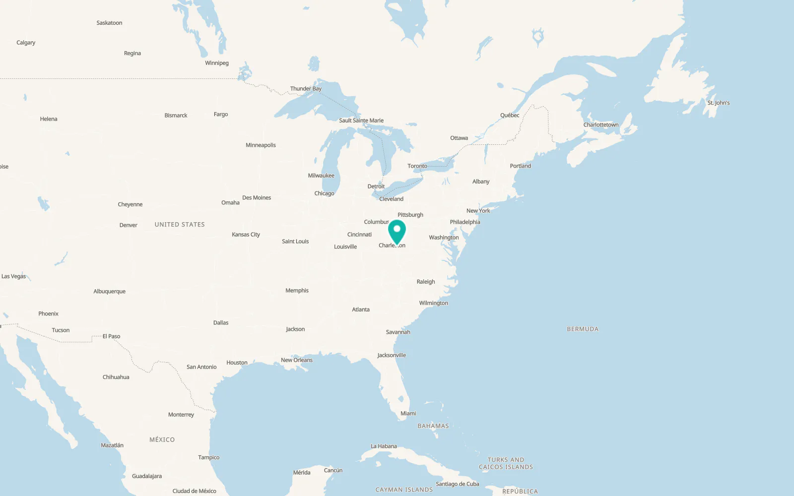 Map of Gauley Bridge