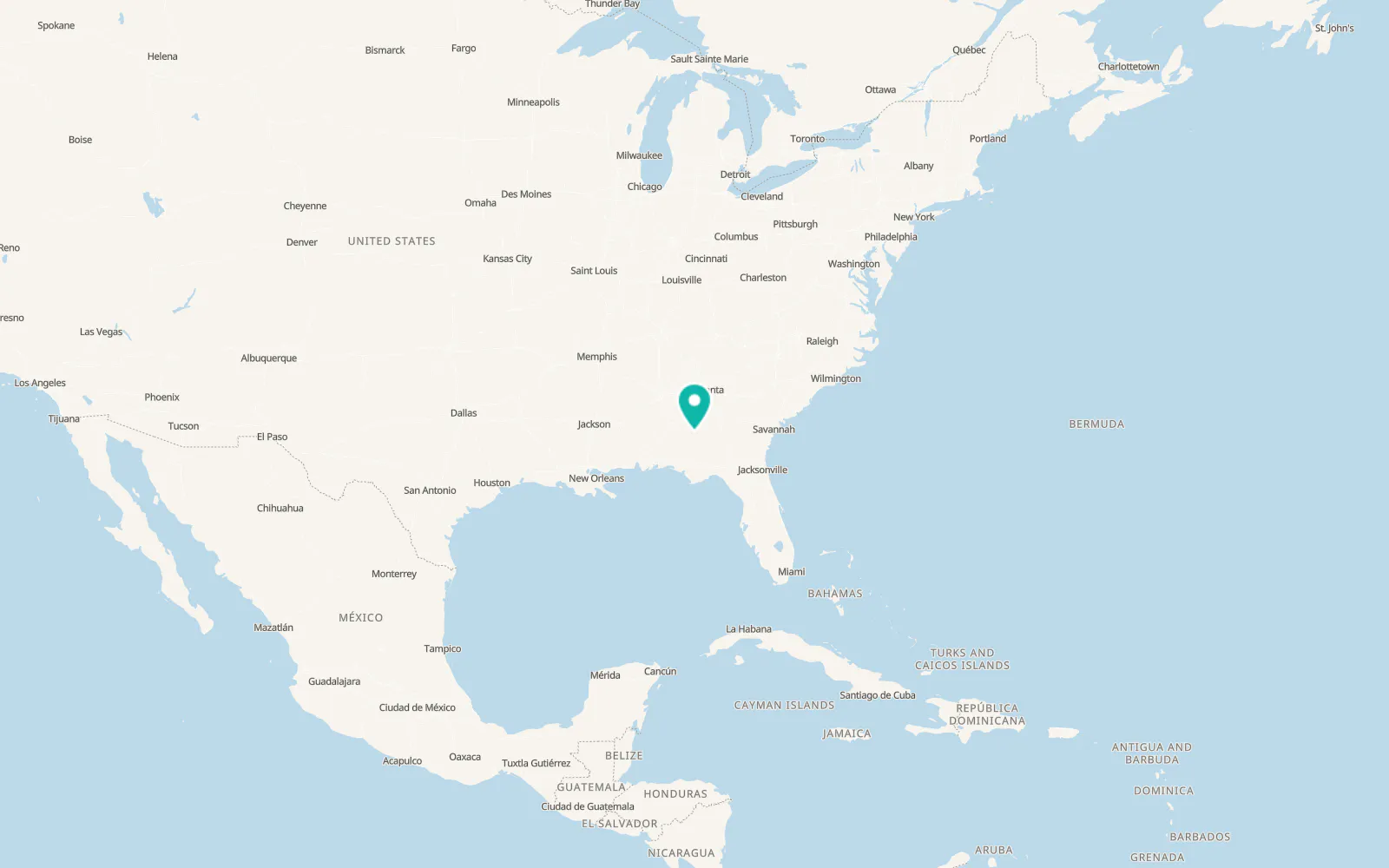Map of Georgetown