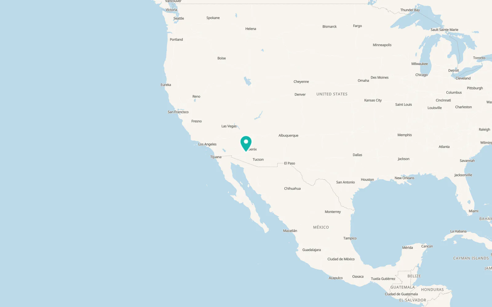 Map of Gila Bend