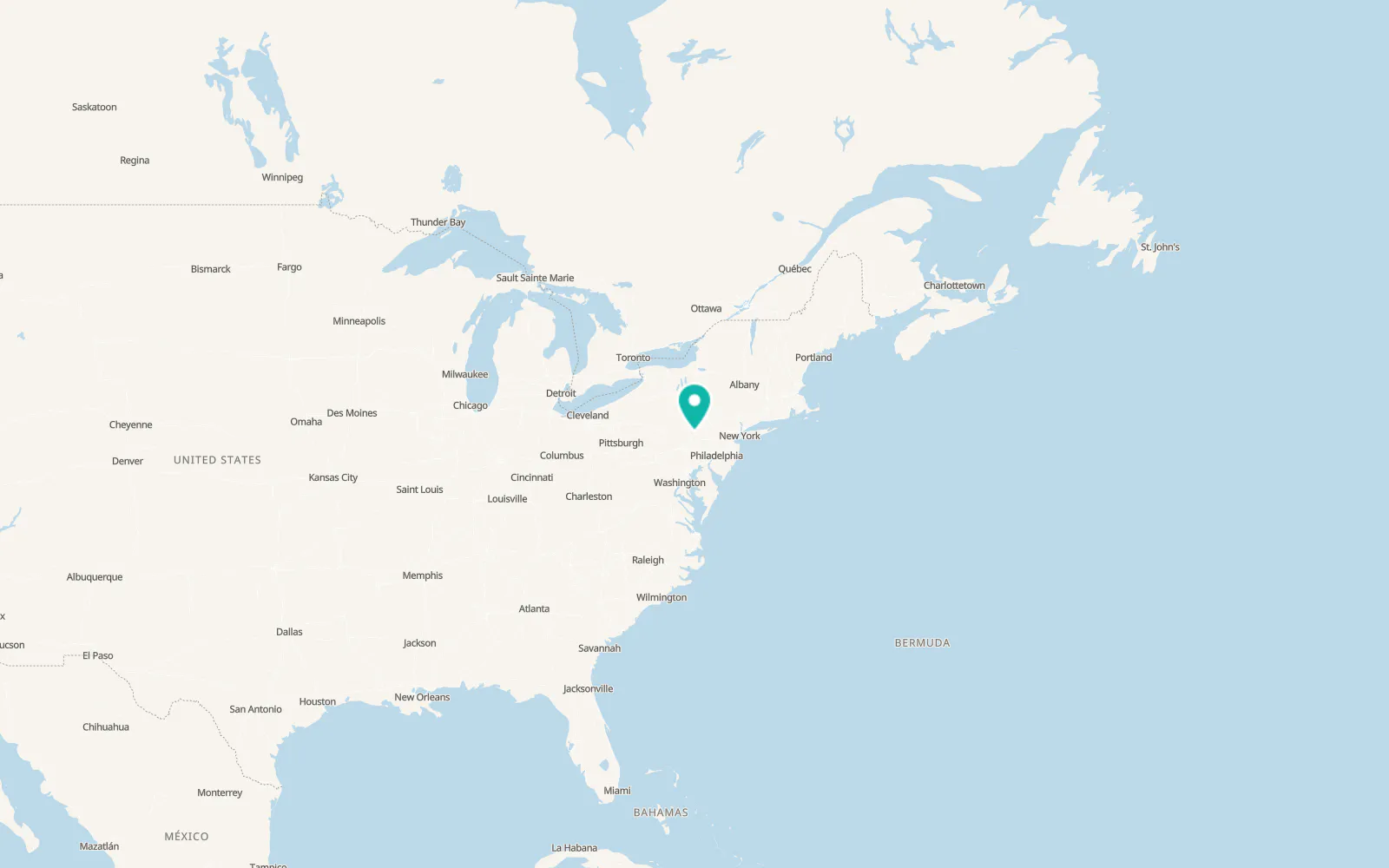 Map of Girardville