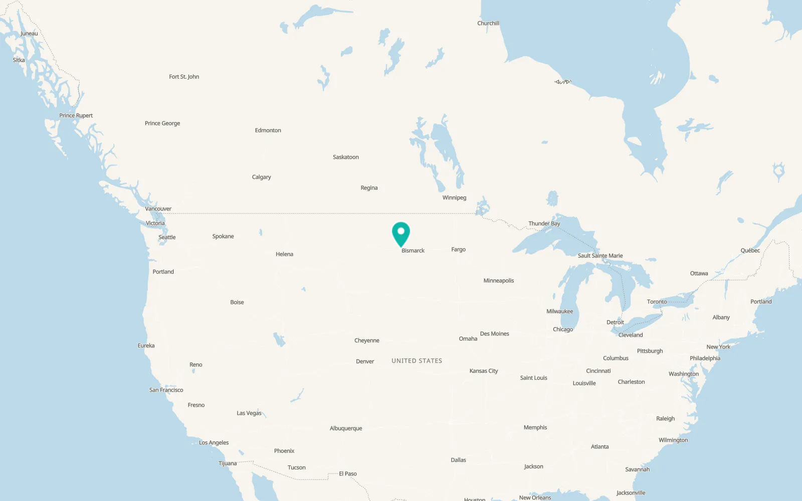 Map of Glen Ullin