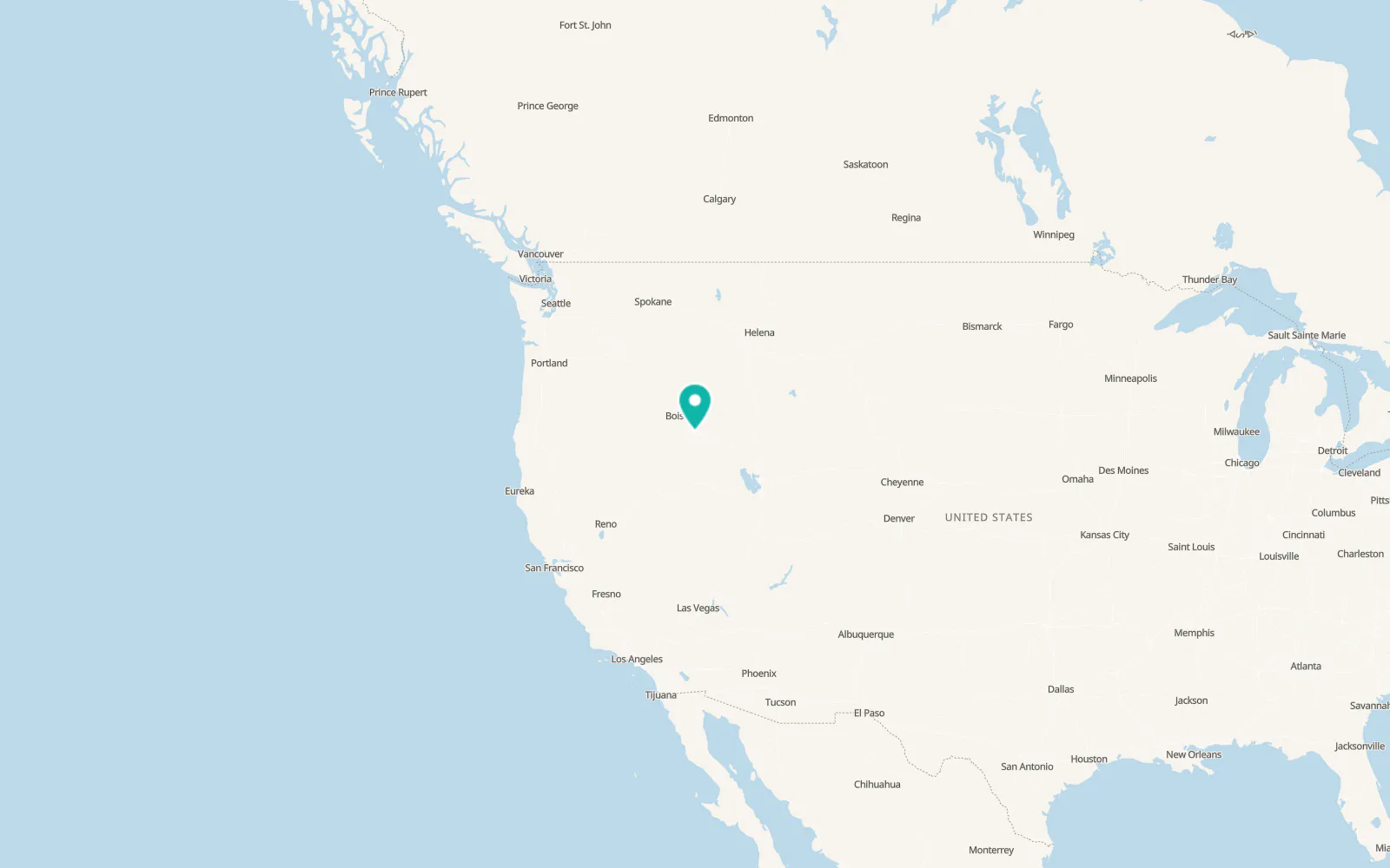 Map of Glenns Ferry