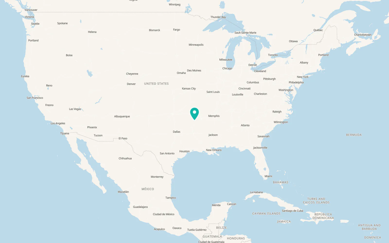 Map of Glenwood