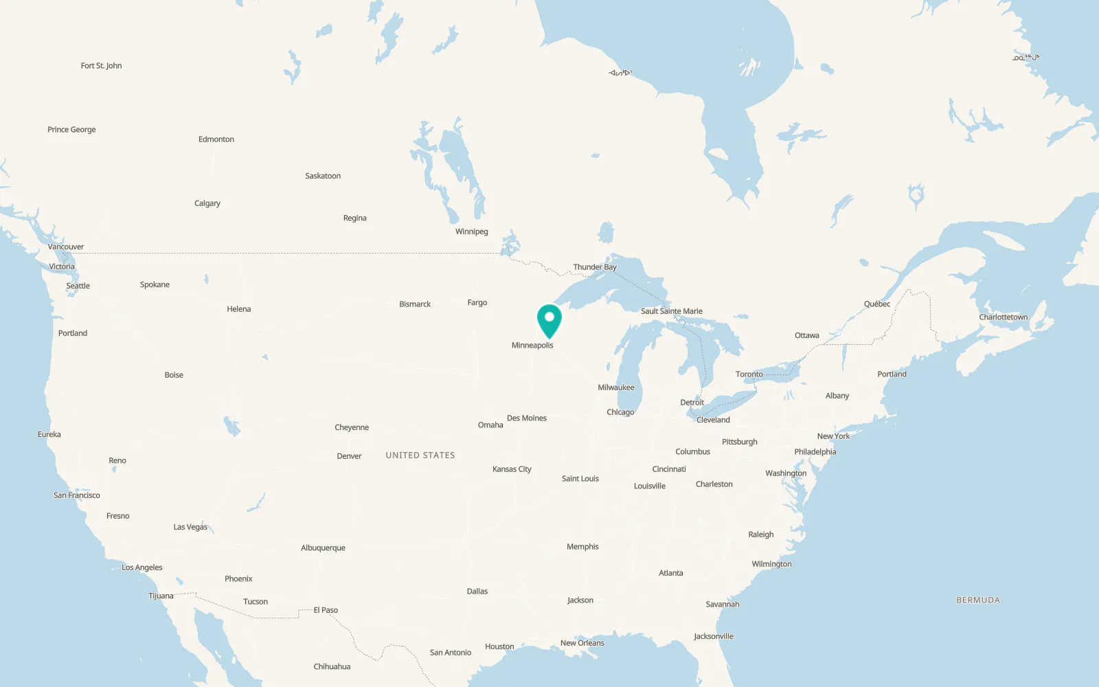 Map of Glenwood City
