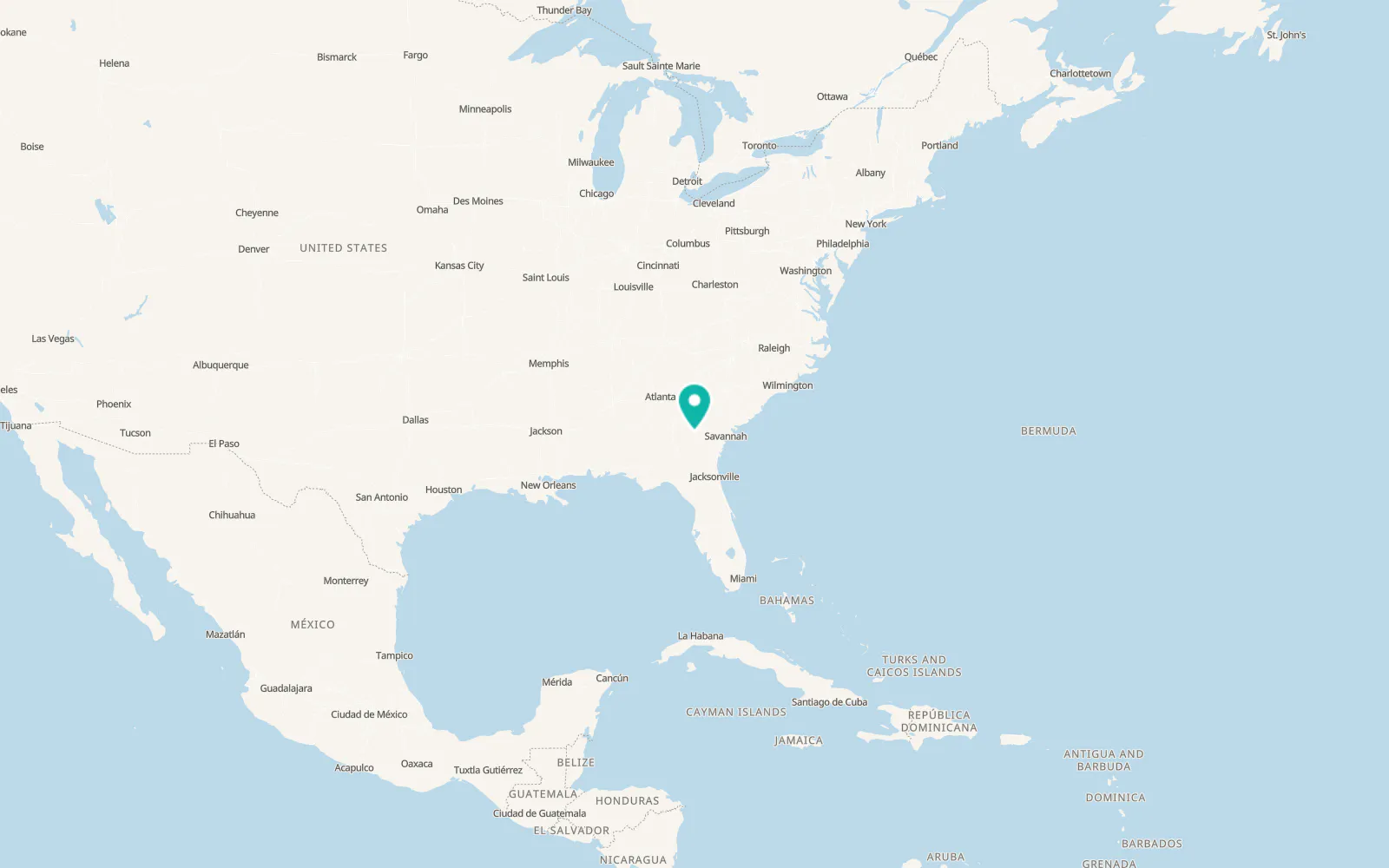 Map of Glenwood