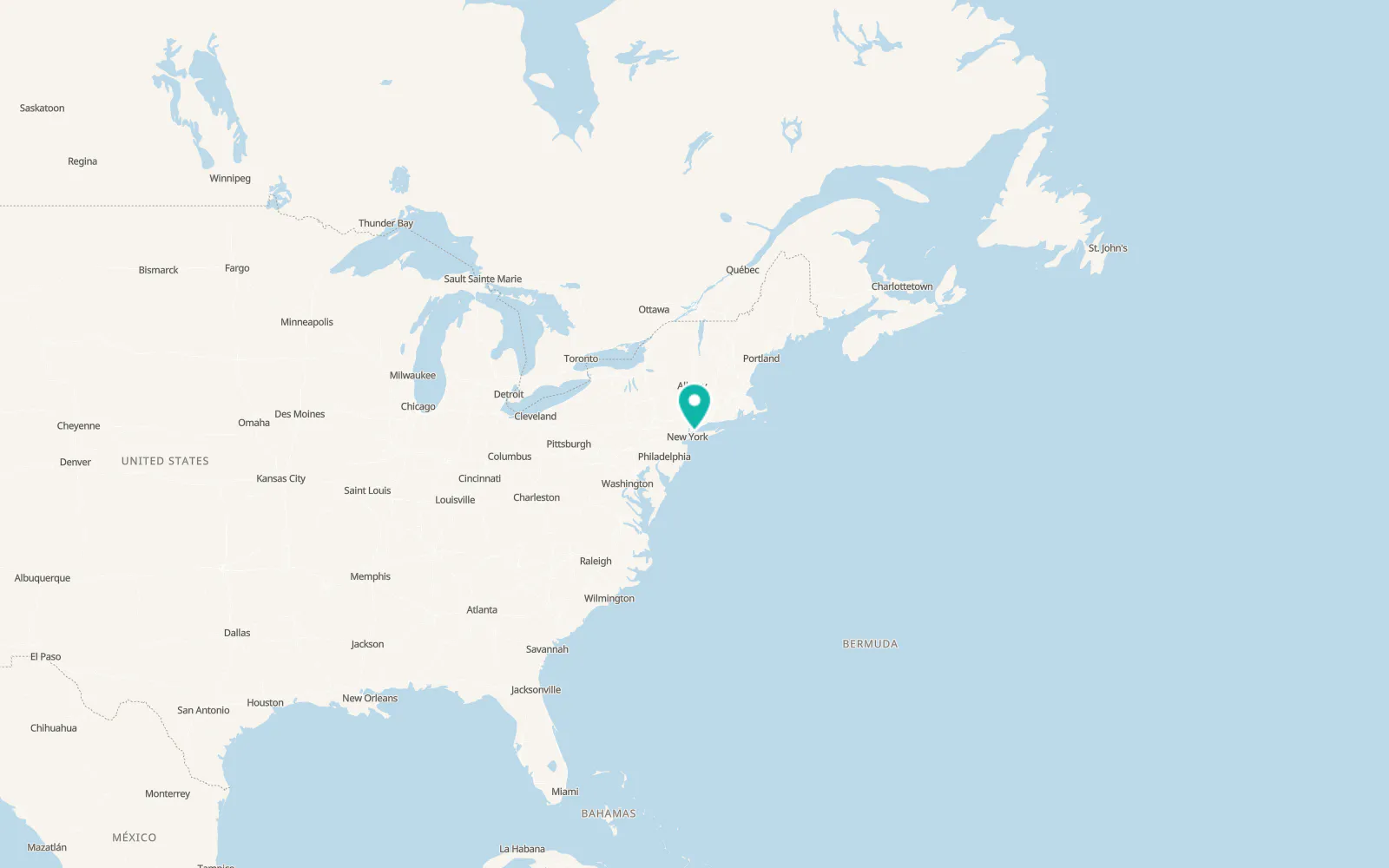 Map of Glenwood Landing