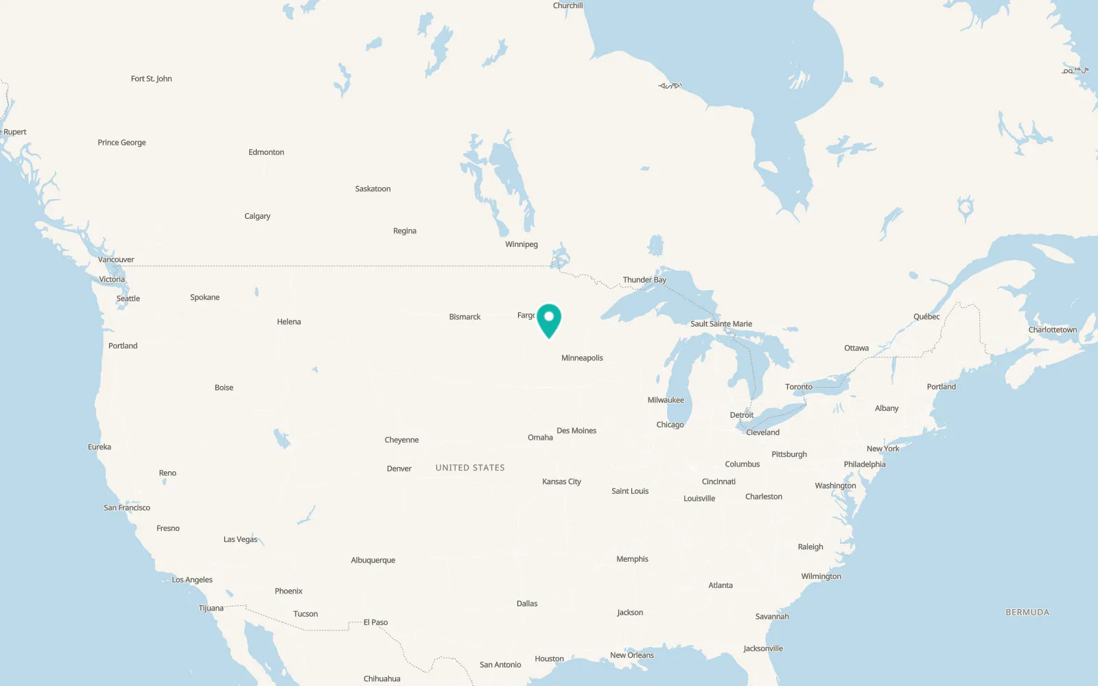 Map of Glenwood