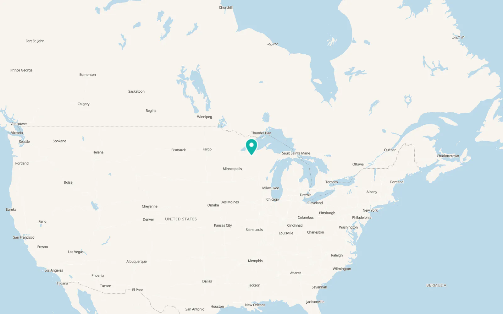 Map of Glidden