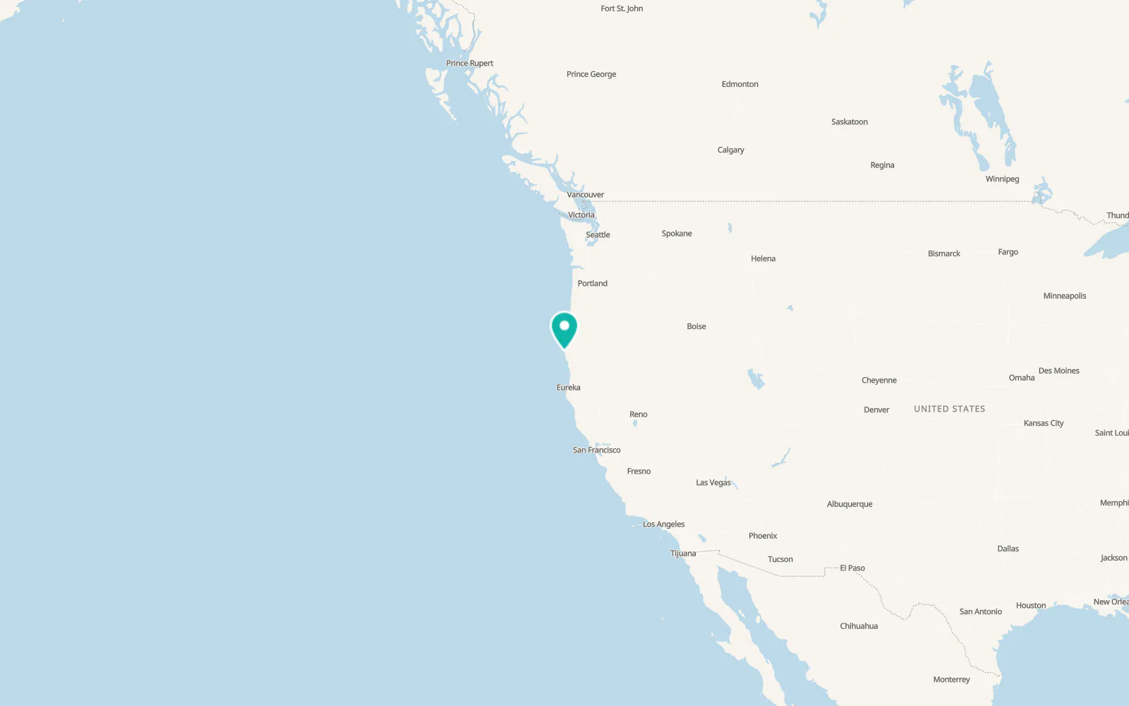 Map of Gold Beach