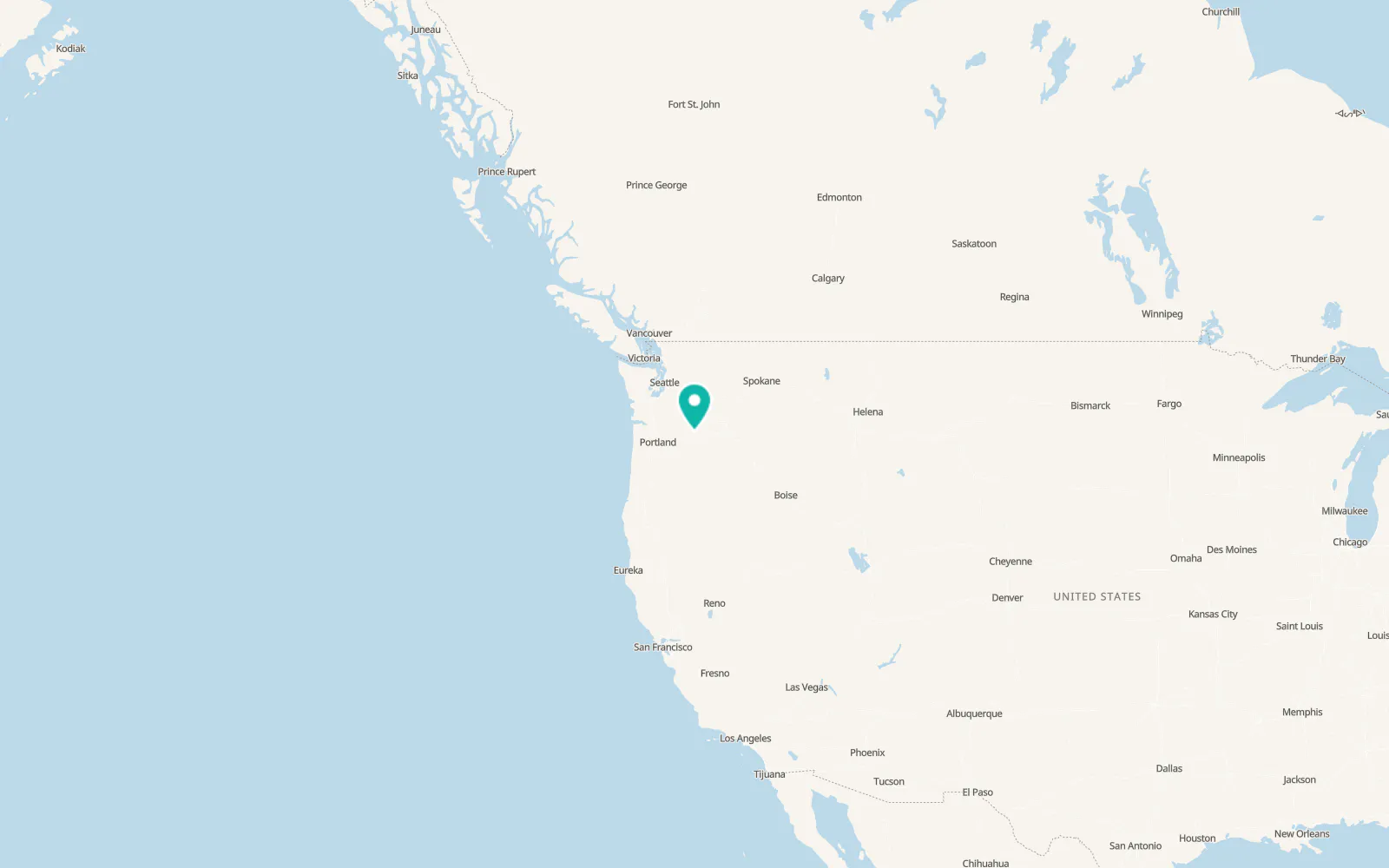 Map of Goldendale