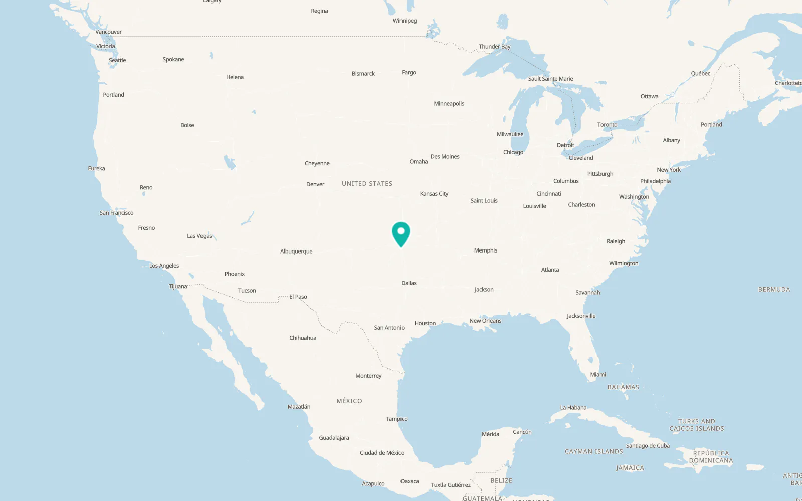 Map of Goldsby