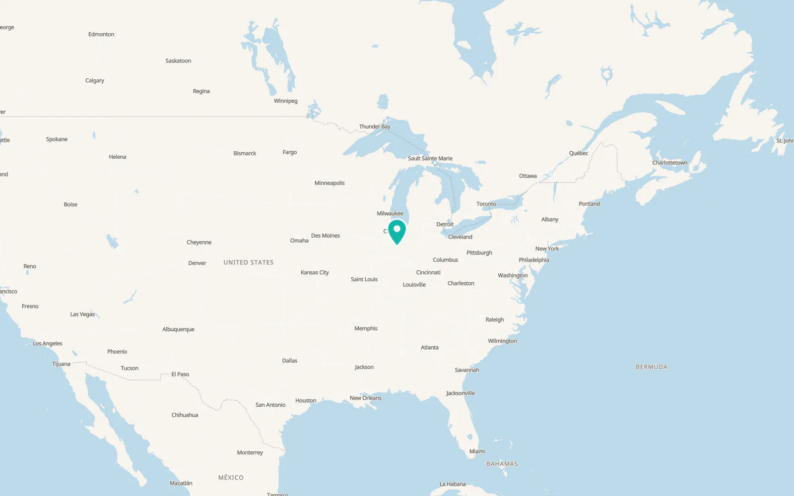 Map of Goodland