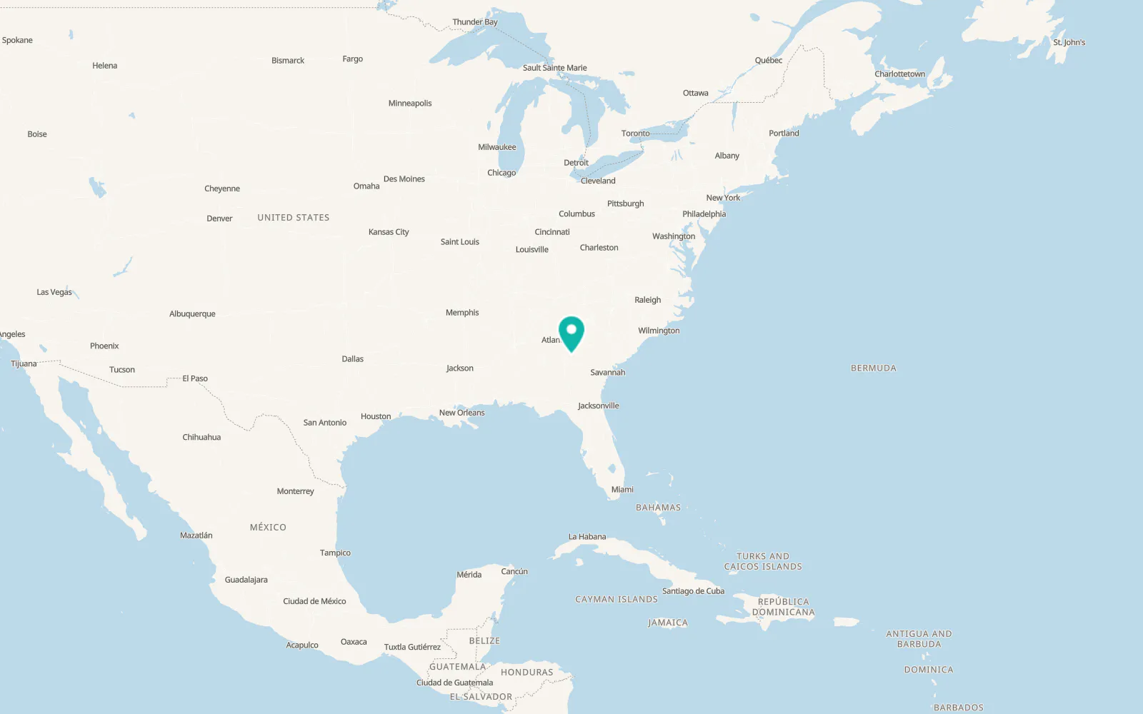 Map of Gordon