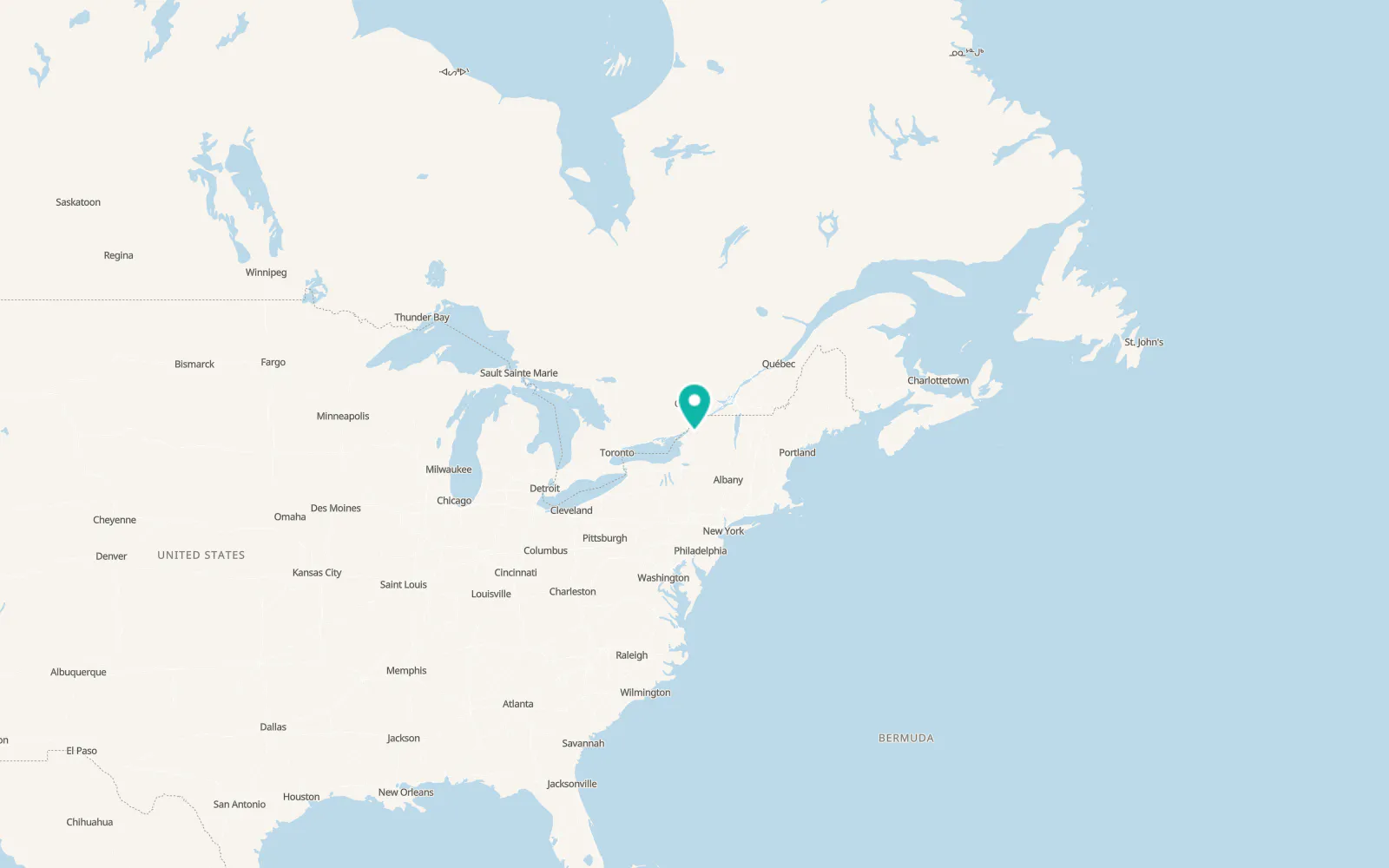 Map of Gouverneur