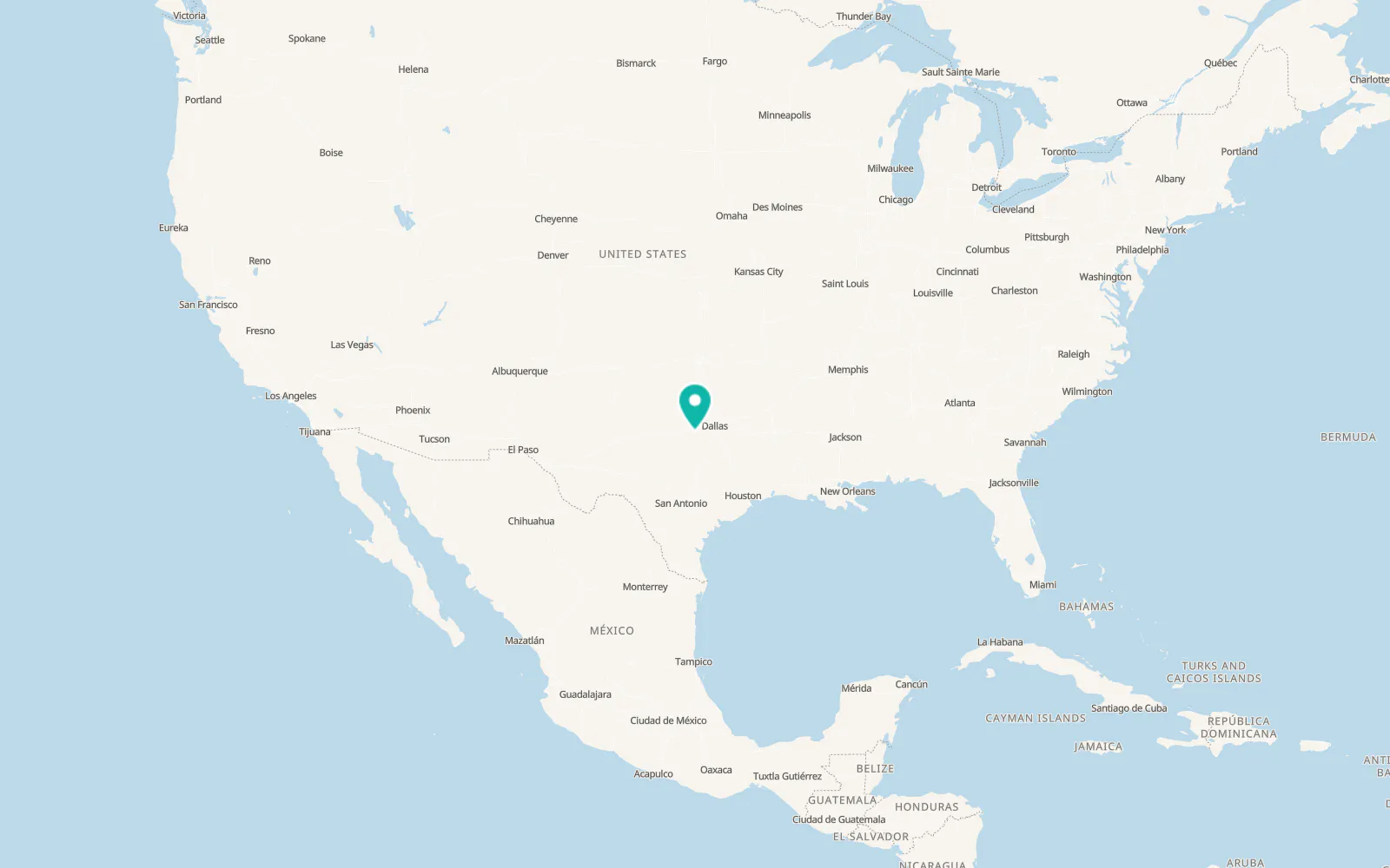 Map of Granbury