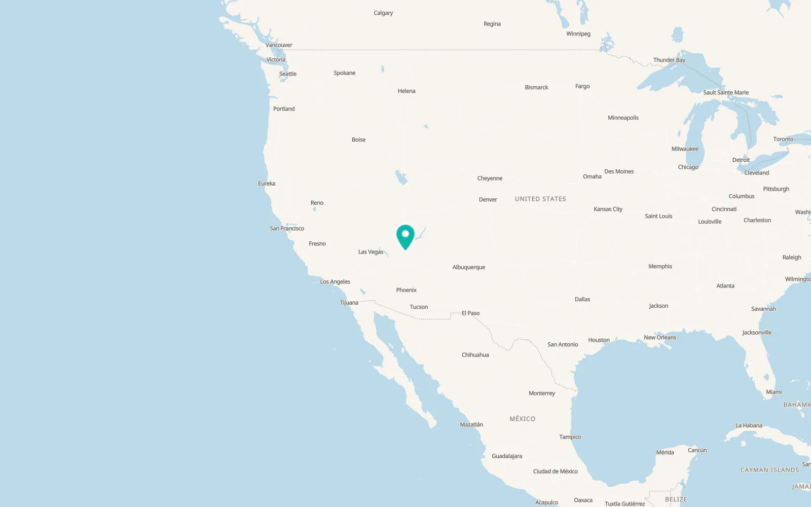 Map of Grand Canyon