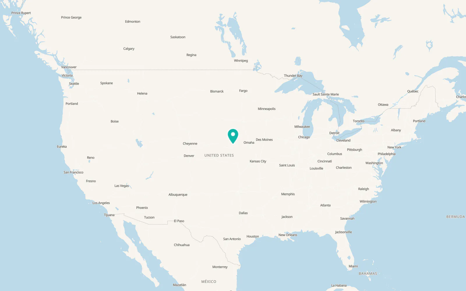 Map of Grand Island