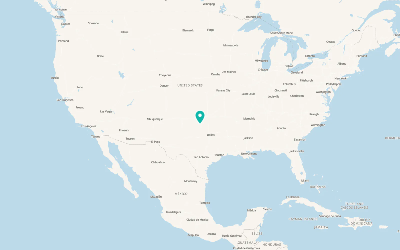 Map of Grandfield
