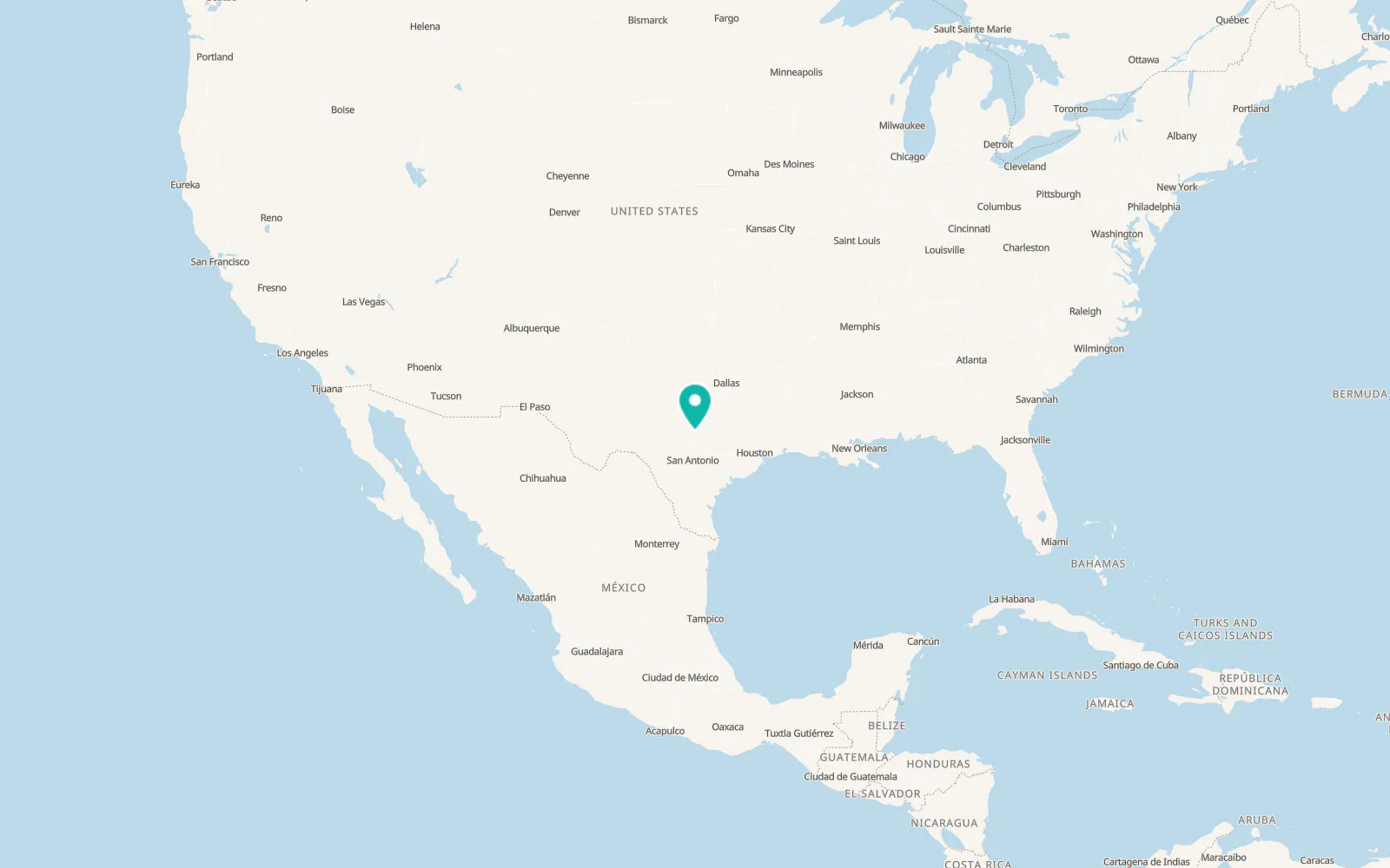 Map of Granite Shoals