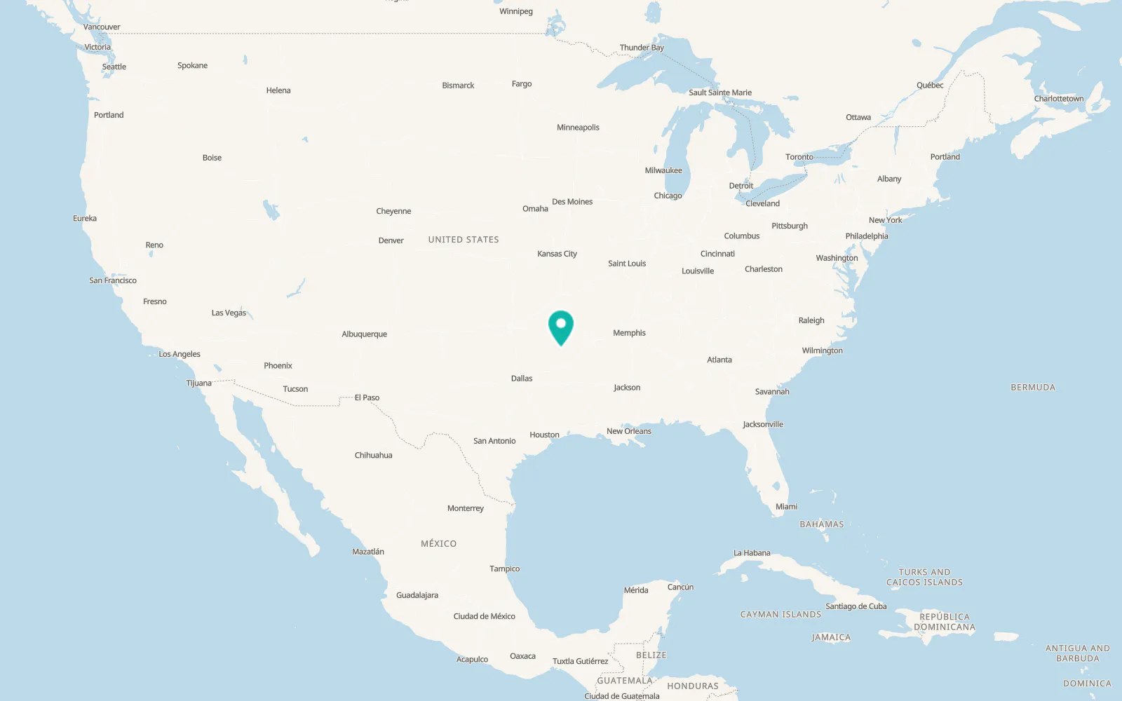 Map of Grannis