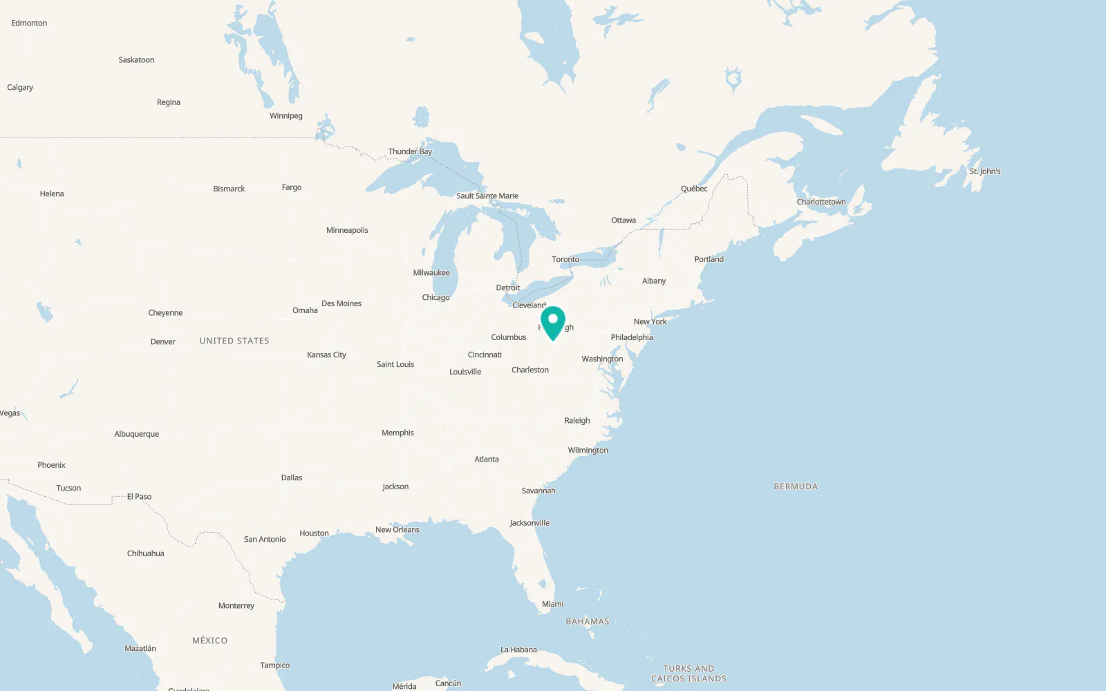 Map of Grant Town