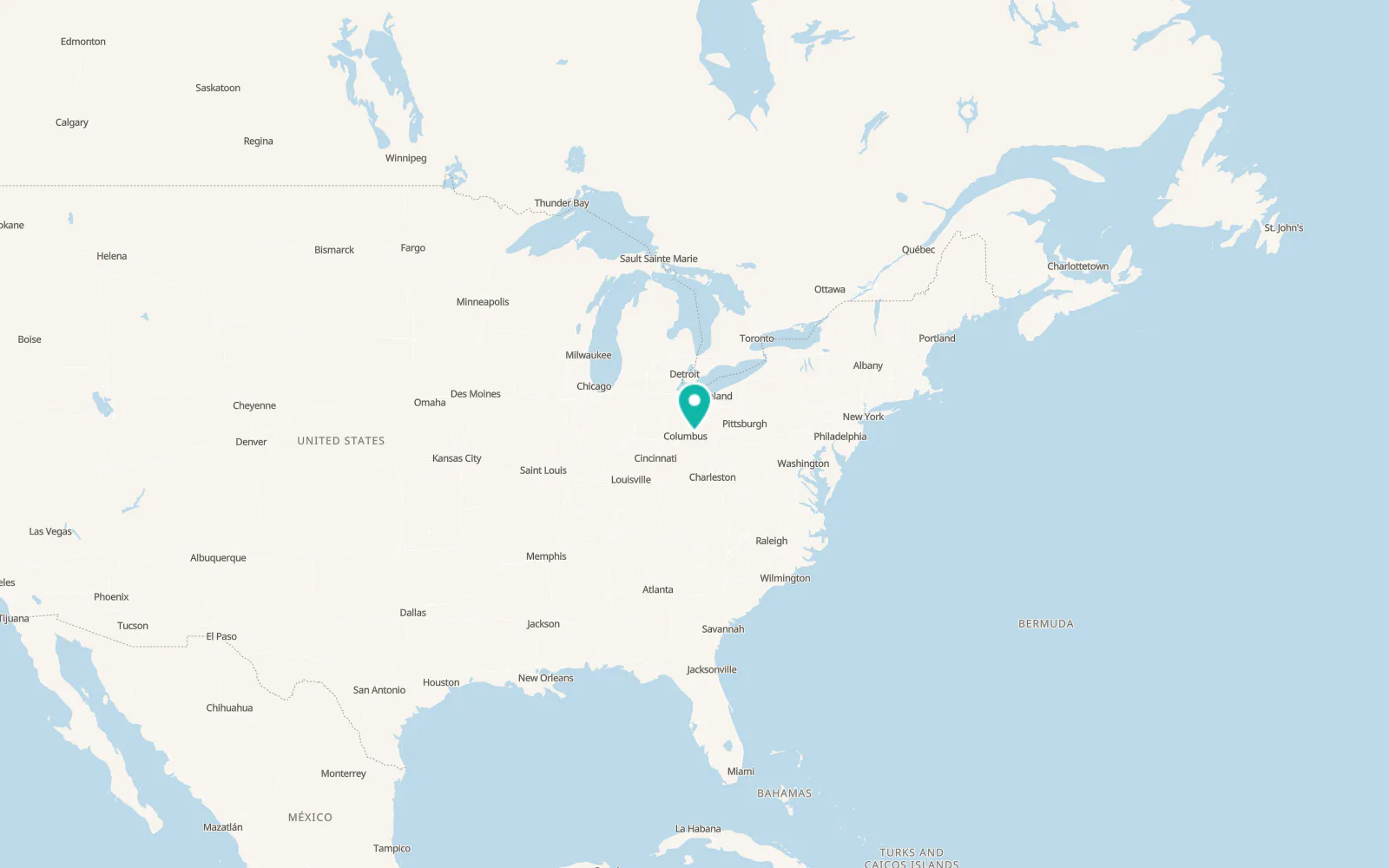 Map of Granville South