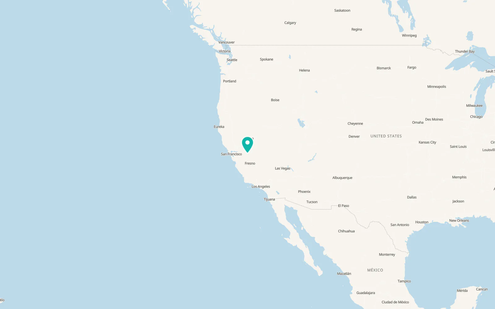 Map of Greeley Hill