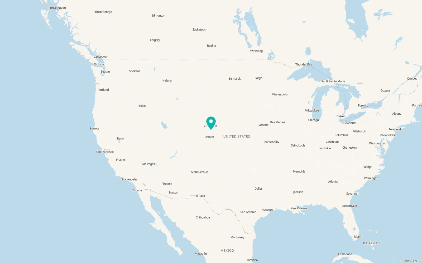 Map of Greeley